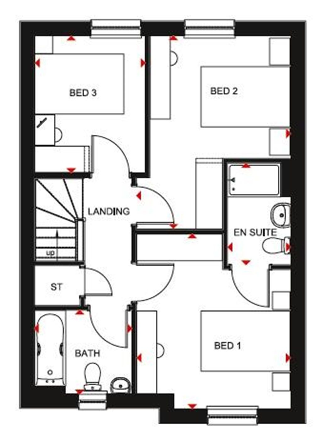New home, 3 bed detached house for sale in "Craigend" at Ayton Park