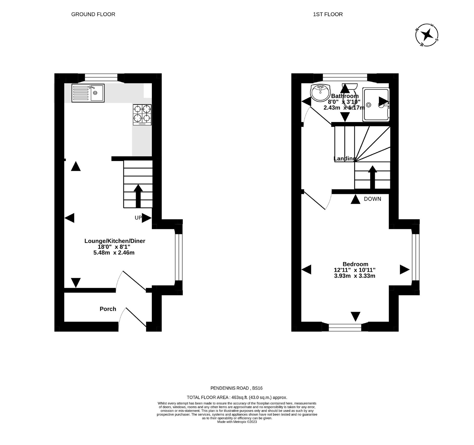 1 bed for sale in Pendennis Road, Staple Hill, Bristol BS16