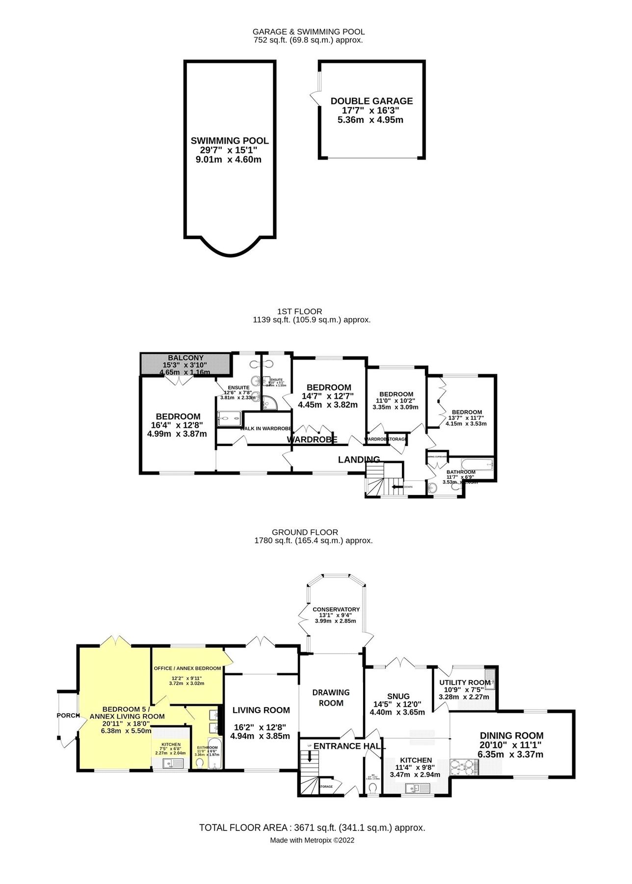 5 bed detached house for sale in Mayflower Way, Angmering, West Sussex