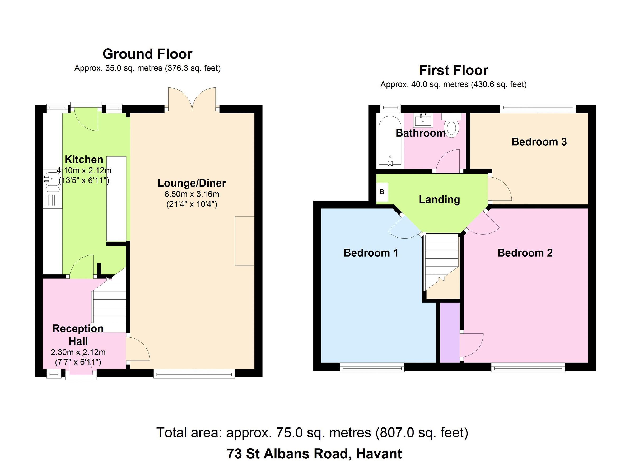 3 bed terraced house for sale in St Albans Road, West Leigh, Havant PO9