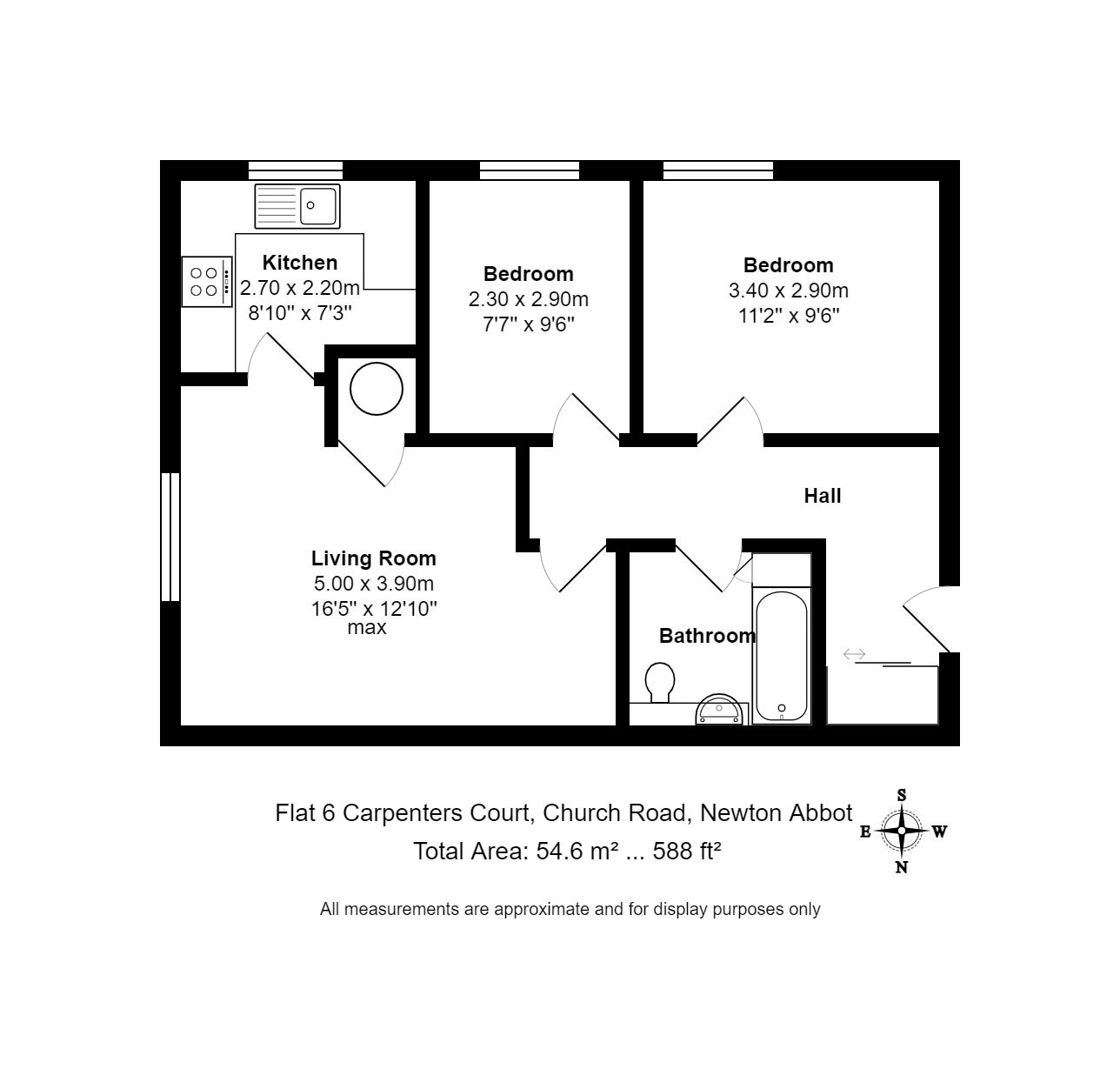 2 bed flat for sale in Church Road, Newton Abbot TQ12 Zoopla