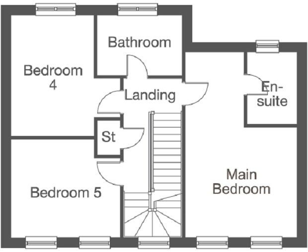 New home, 5 bed detached house for sale in "The Kenilworth" at The Firs, Stokesley