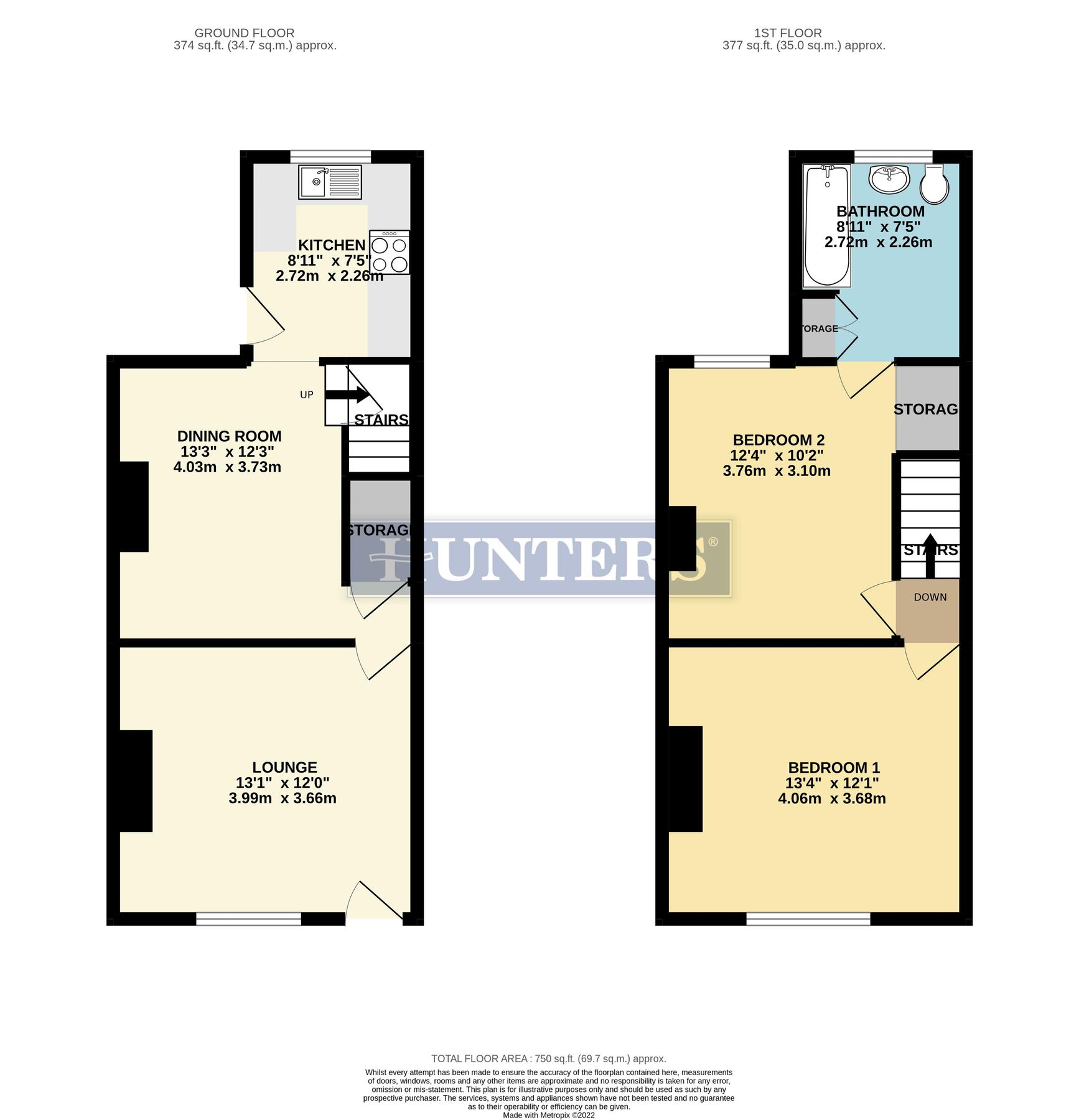 2 bed terraced house for sale in Orchard Street, Goldthorpe, Rotherham