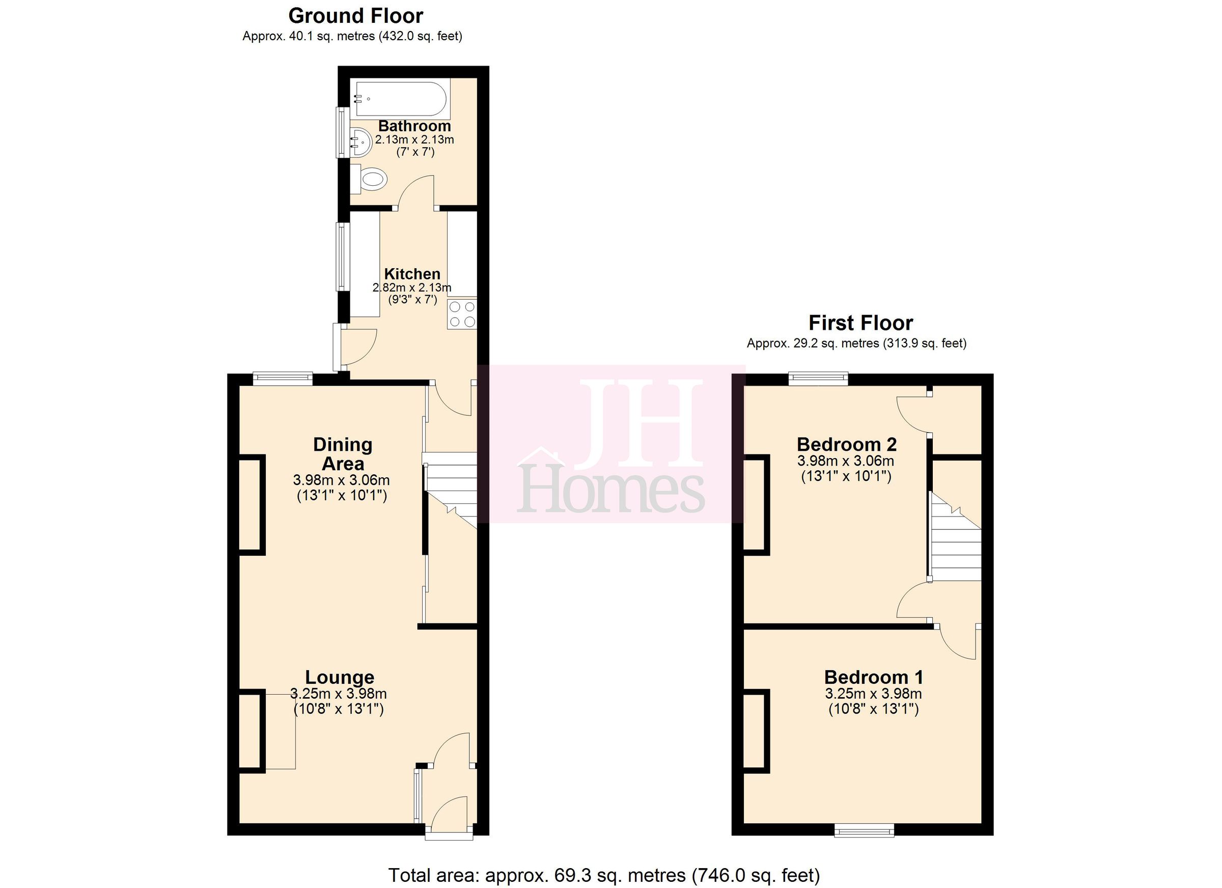 2 bed terraced house for sale in Beach Street, AskamInFurness