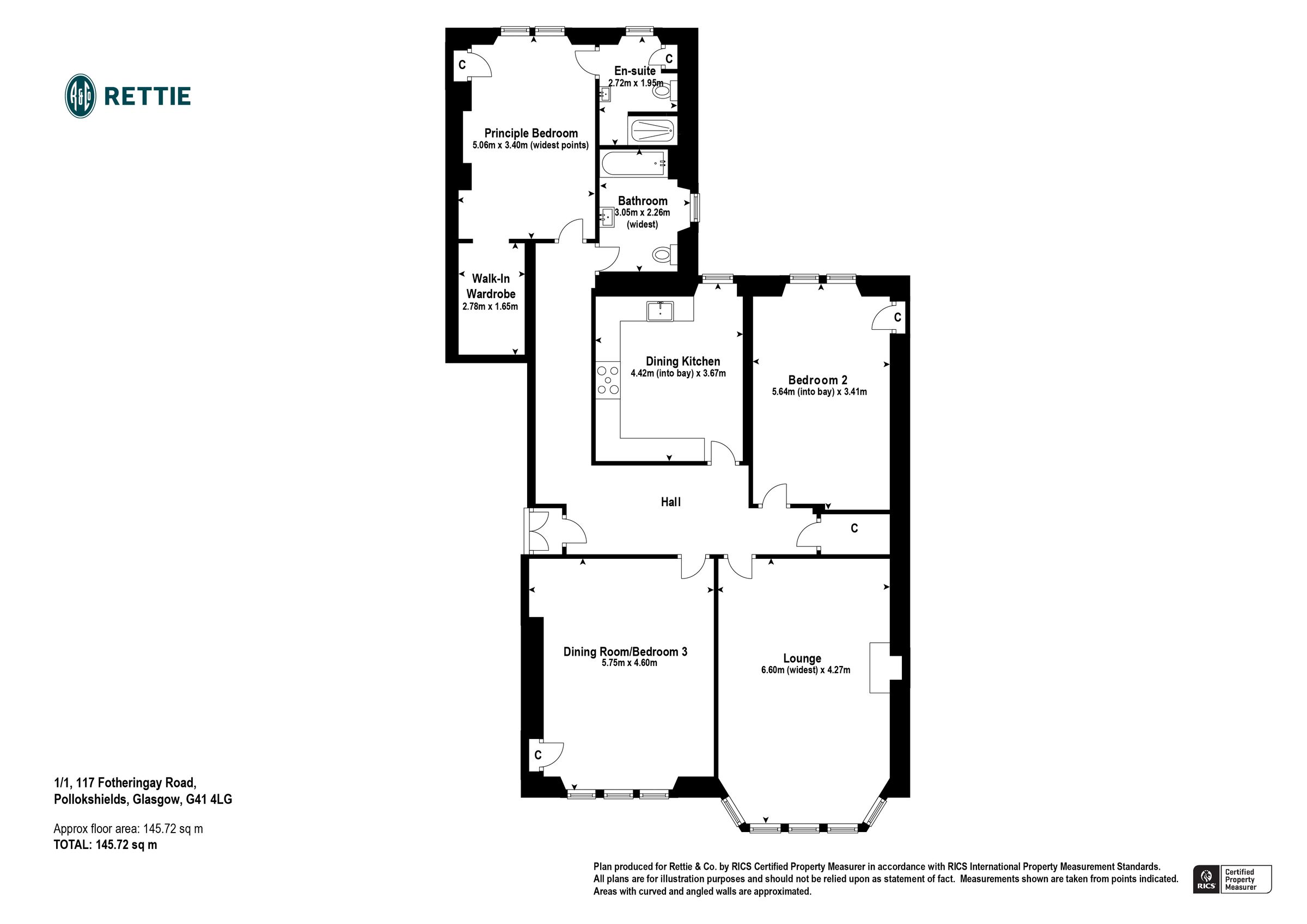 3 bed flat for sale in Fotheringay Road, Glasgow G41 Zoopla