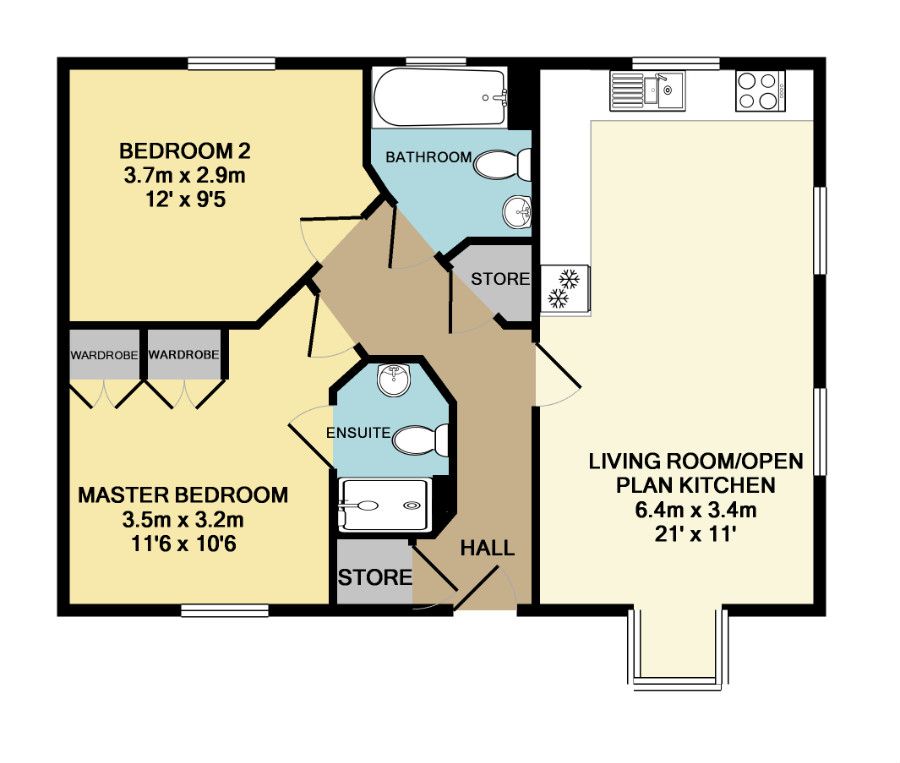 2 bed flat to rent in Sinclair Drive, Town Centre, Basingstoke, Hants