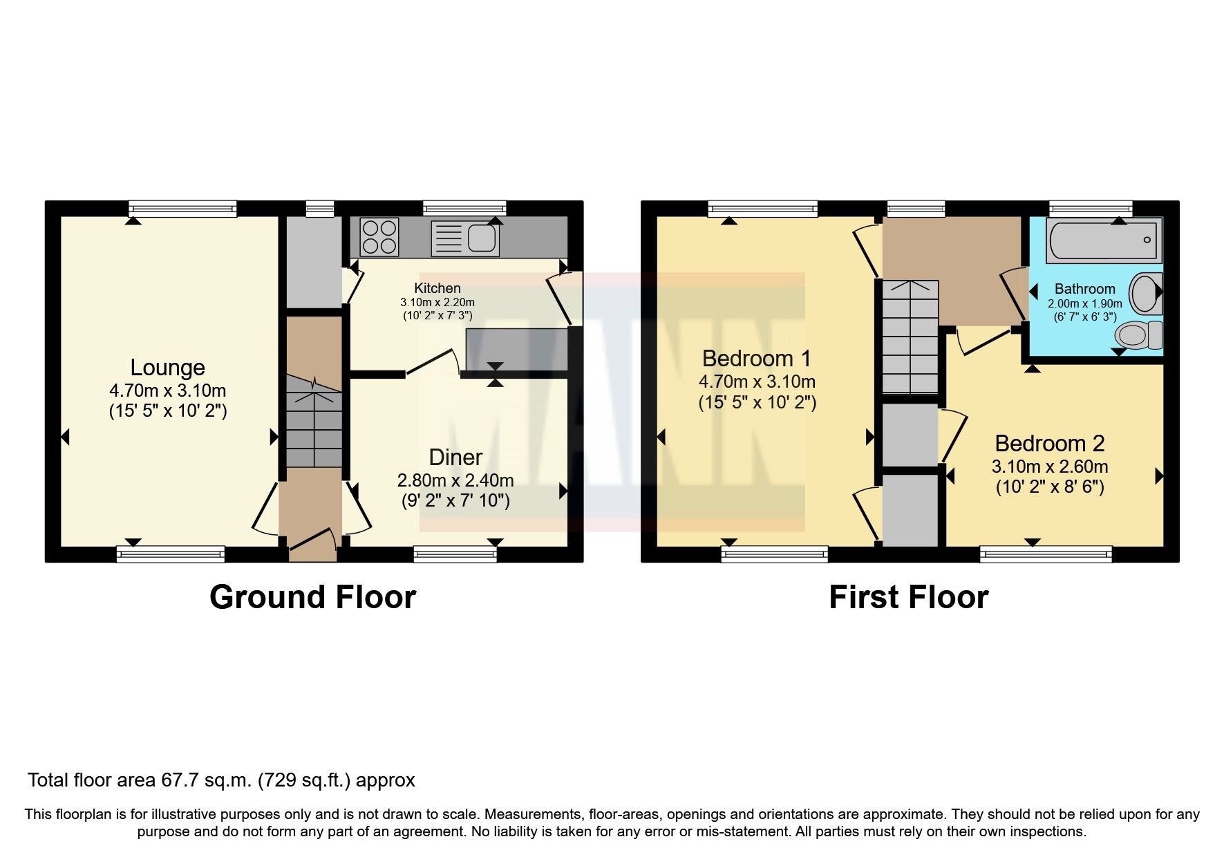 2 bed semidetached house for sale in Hounsdown Avenue, Totton