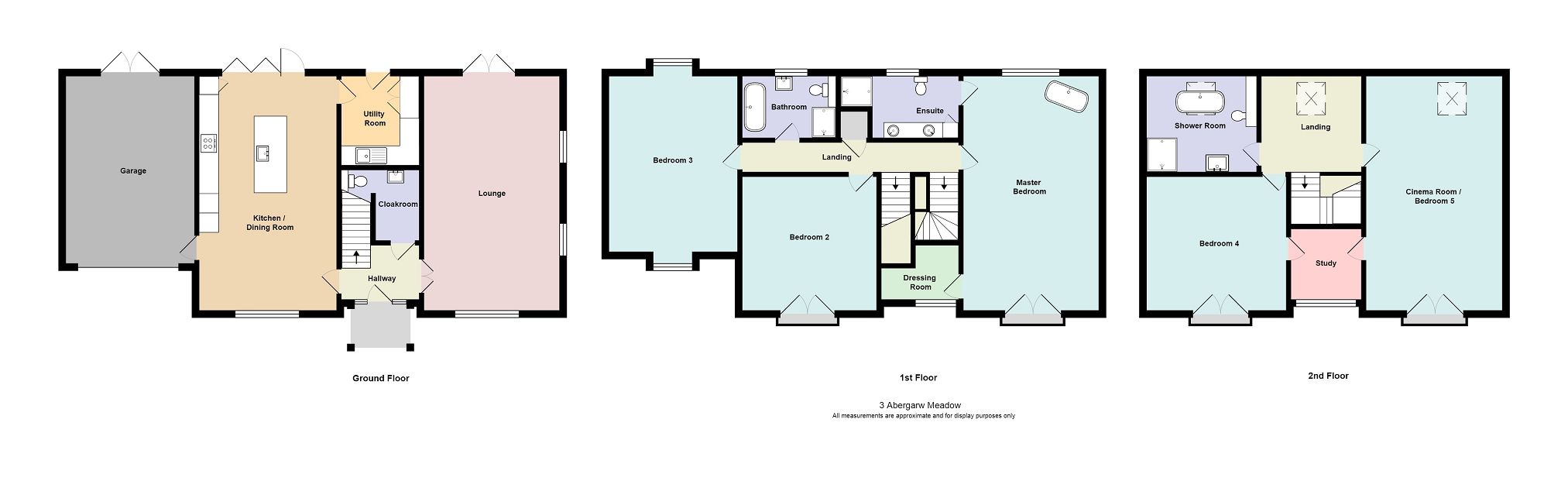 5 bed detached house for sale in Abergarw Meadow, Brynmenyn, Bridgend