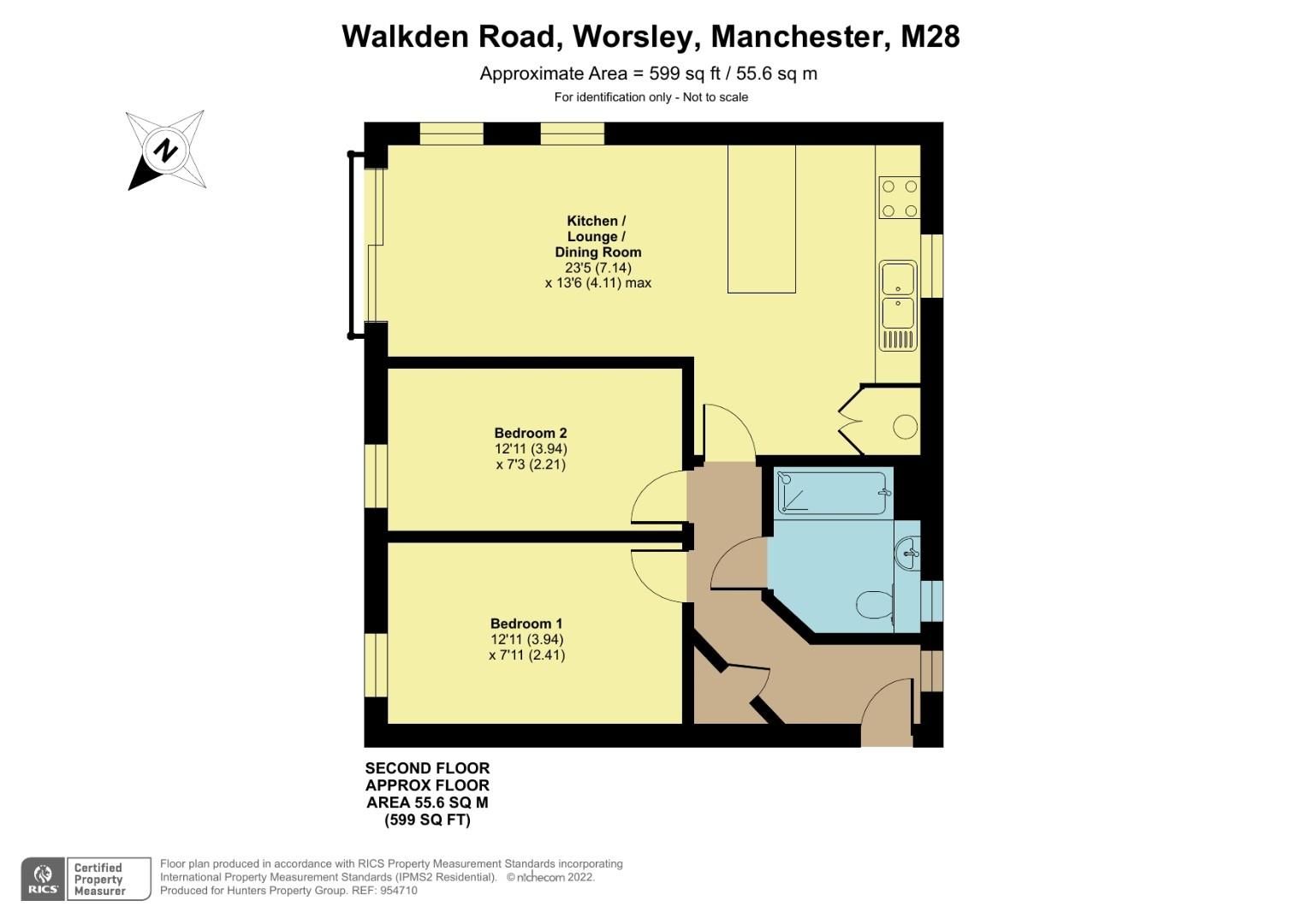 2 bed flat to rent in The Ellesmere, Walkden Road, Worsley, Manchester