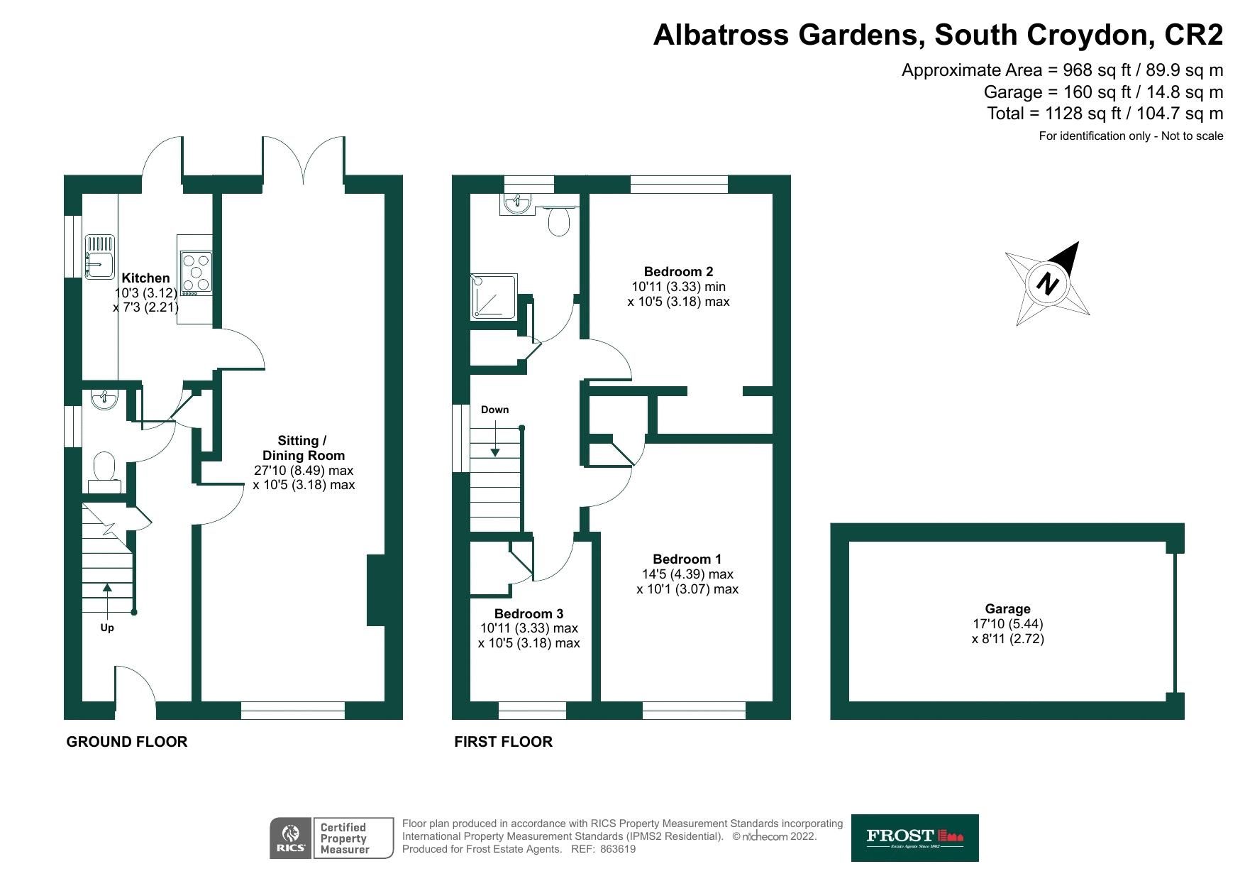 3 bed semidetached house for sale in Albatross Gardens, Selsdon, South