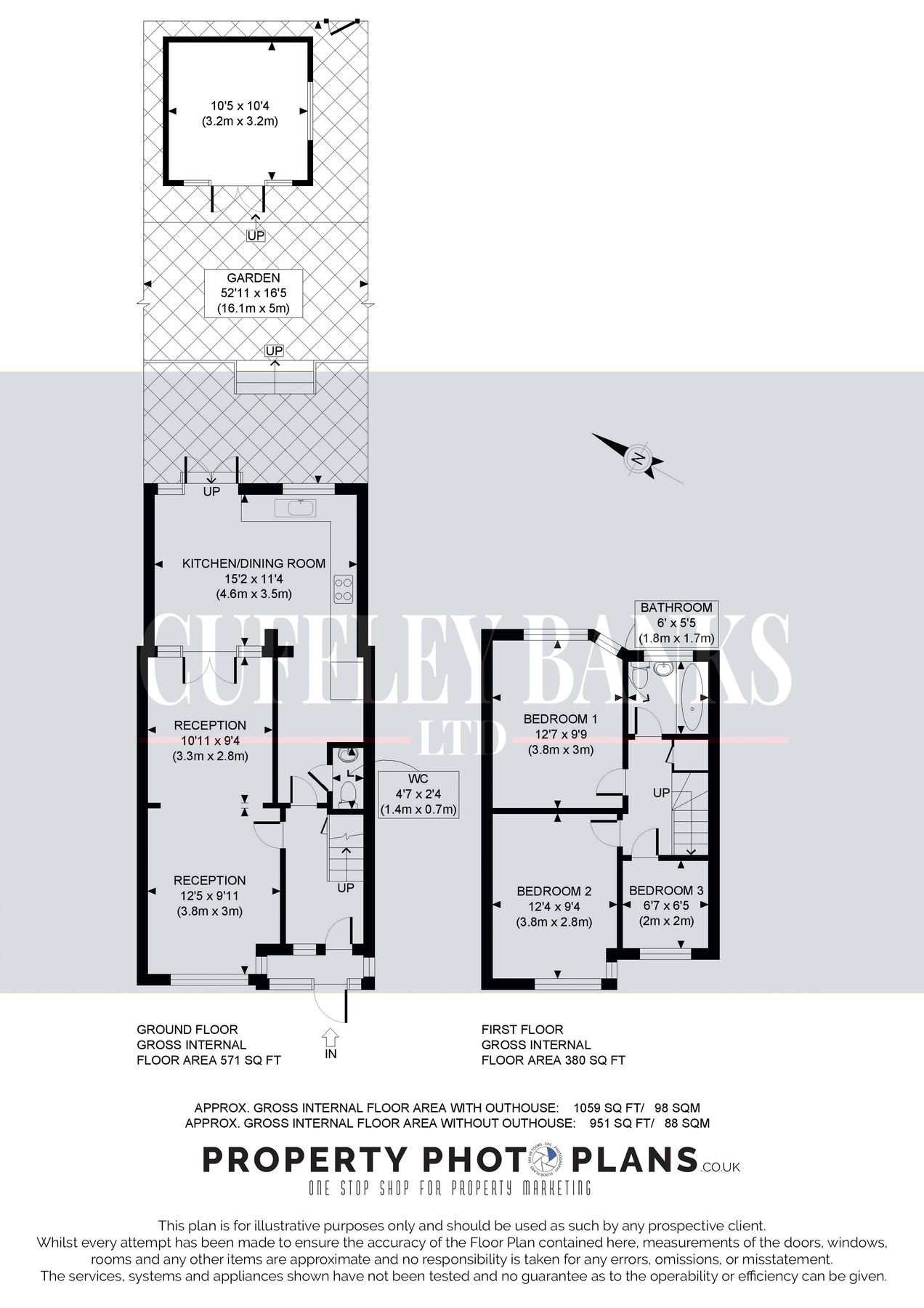 3 bed terraced house for sale in Jubilee Road, Perivale, Middlesex UB6