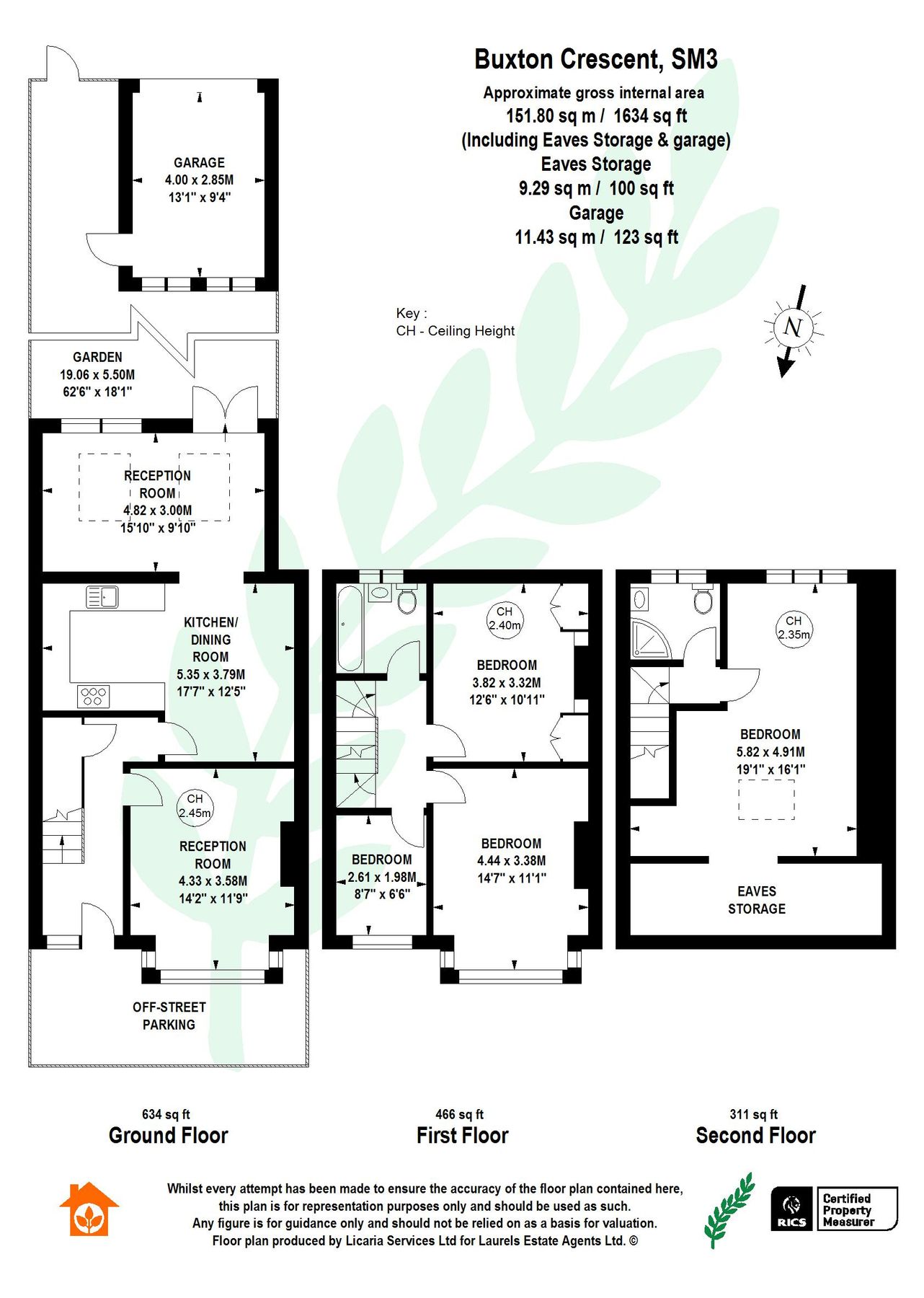 4 bed terraced house for sale in Buxton Crescent, North Cheam, Sutton