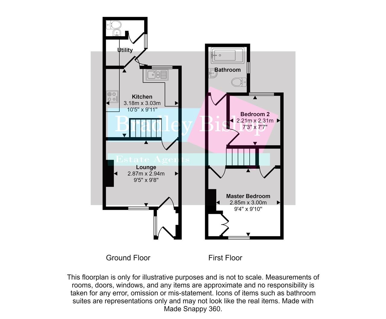 2 bed terraced house for sale in Cudworth Road, Willesborough, Ashford