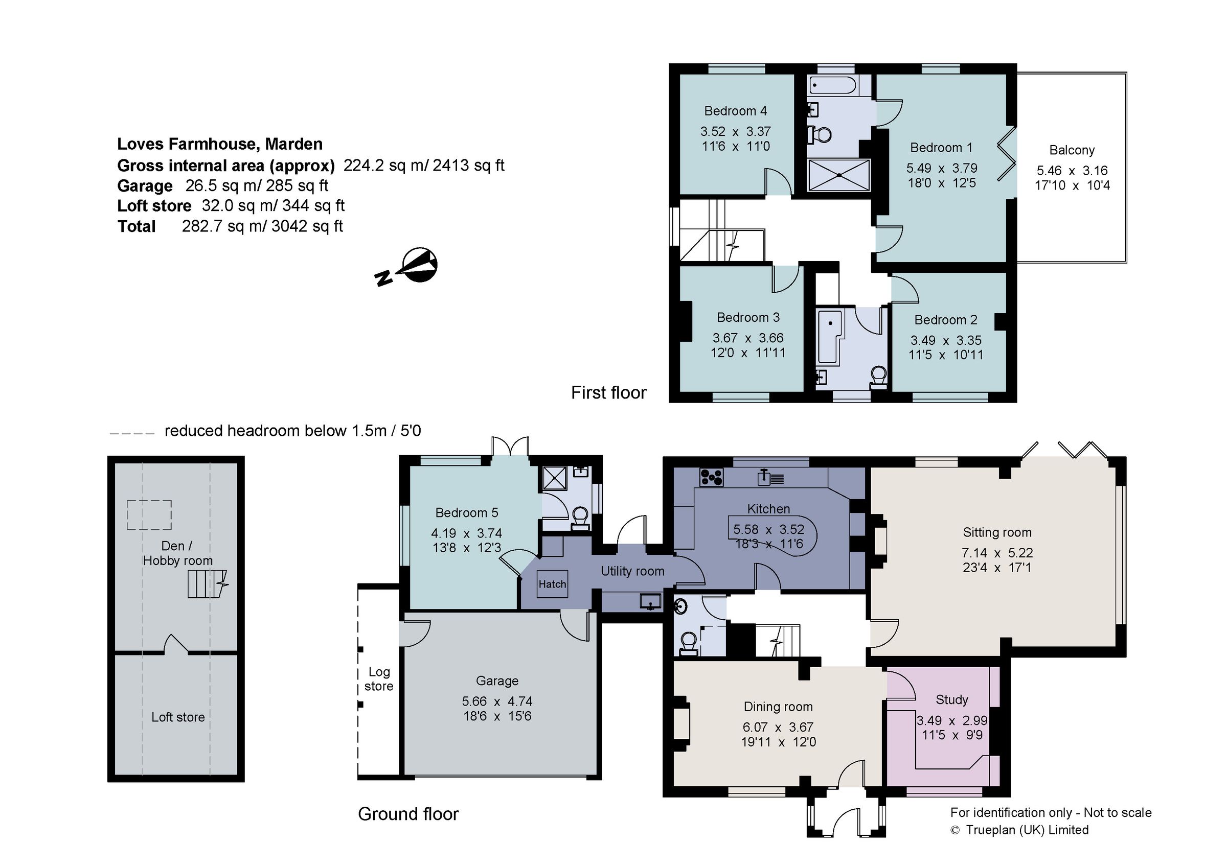 5 bed detached house for sale in Goudhurst Road, Marden, Tonbridge