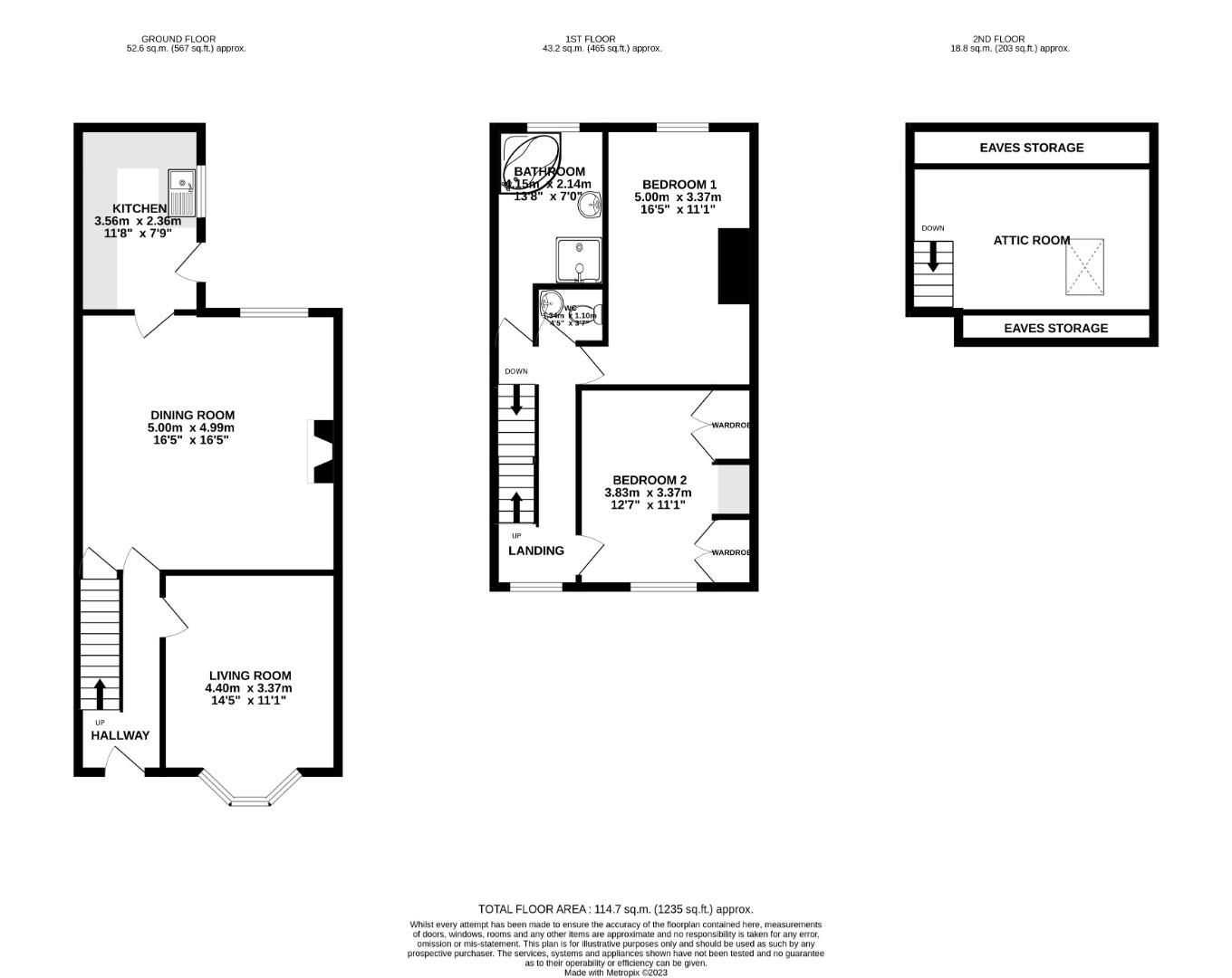 2 bed terraced house for sale in Burnley Road, Briercliffe, Burnley