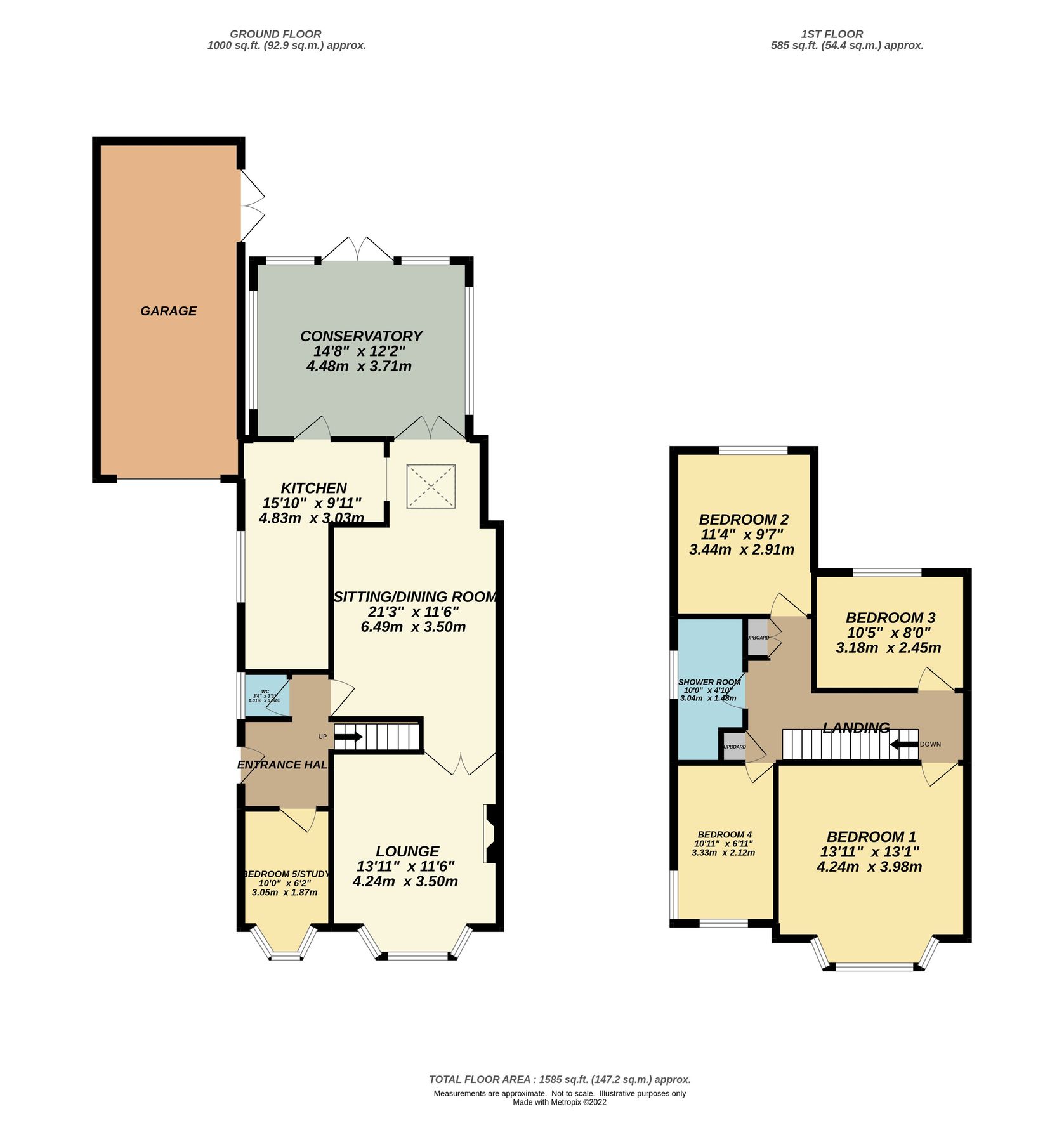 5 bed semidetached house for sale in Grasmere Road, Bexleyheath, Kent