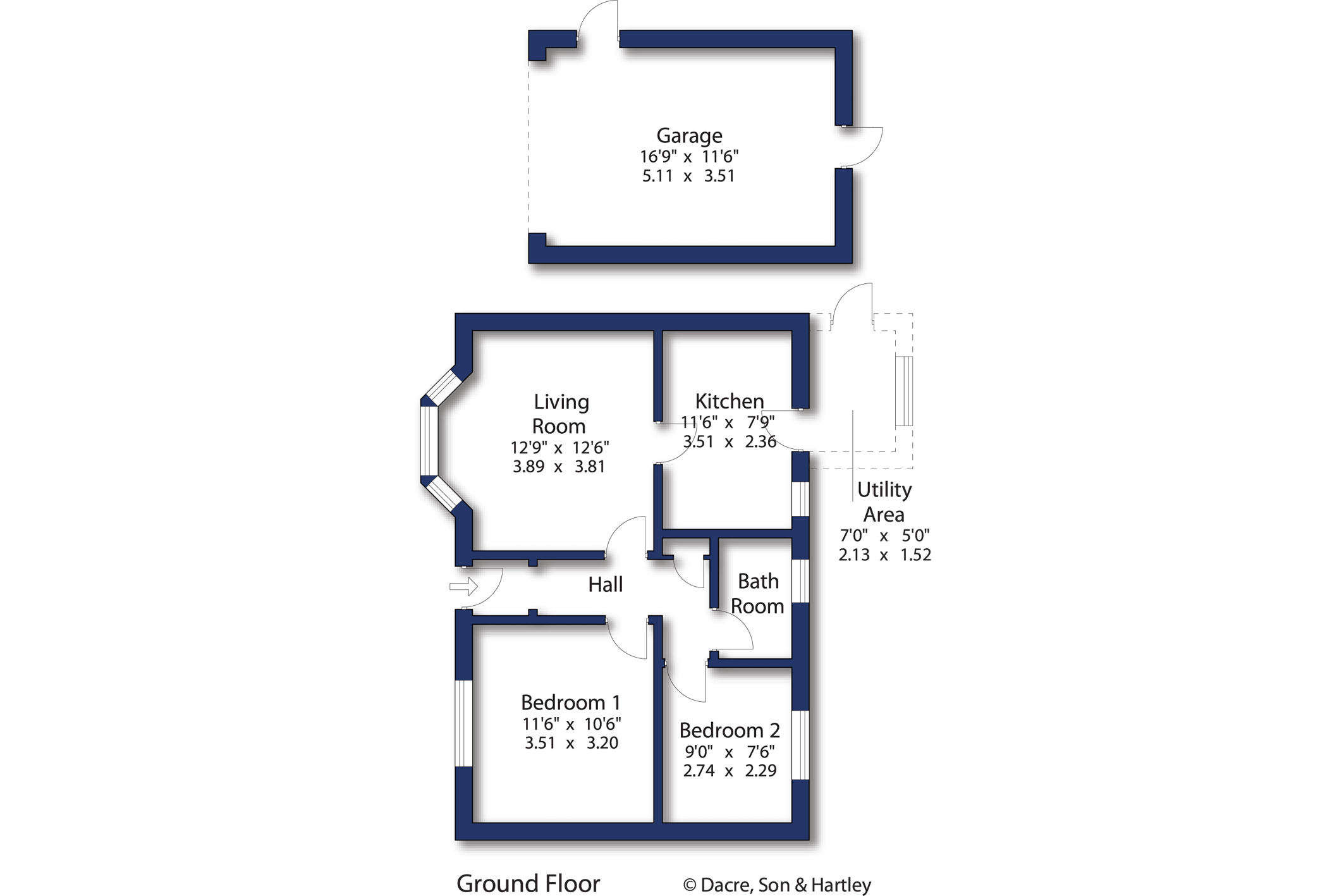 2 bed bungalow for sale in Elphin View, Husthwaite, York, North