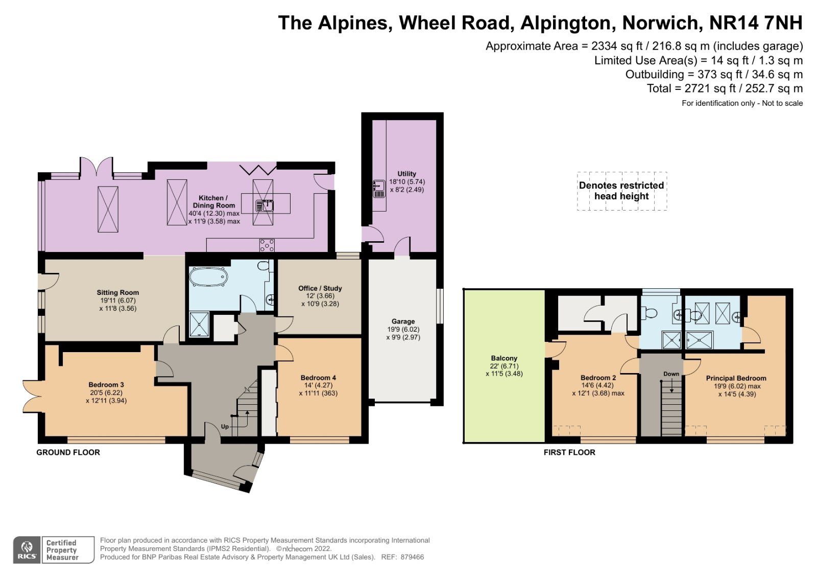 4 bed detached house for sale in Wheel Road, Alpington, Norwich NR14