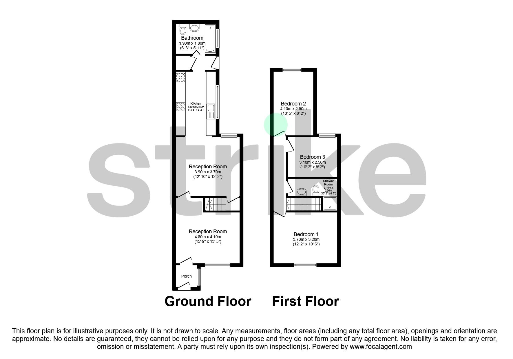 3 bed terraced house for sale in Templar Terrace, Porthill, Newcastle