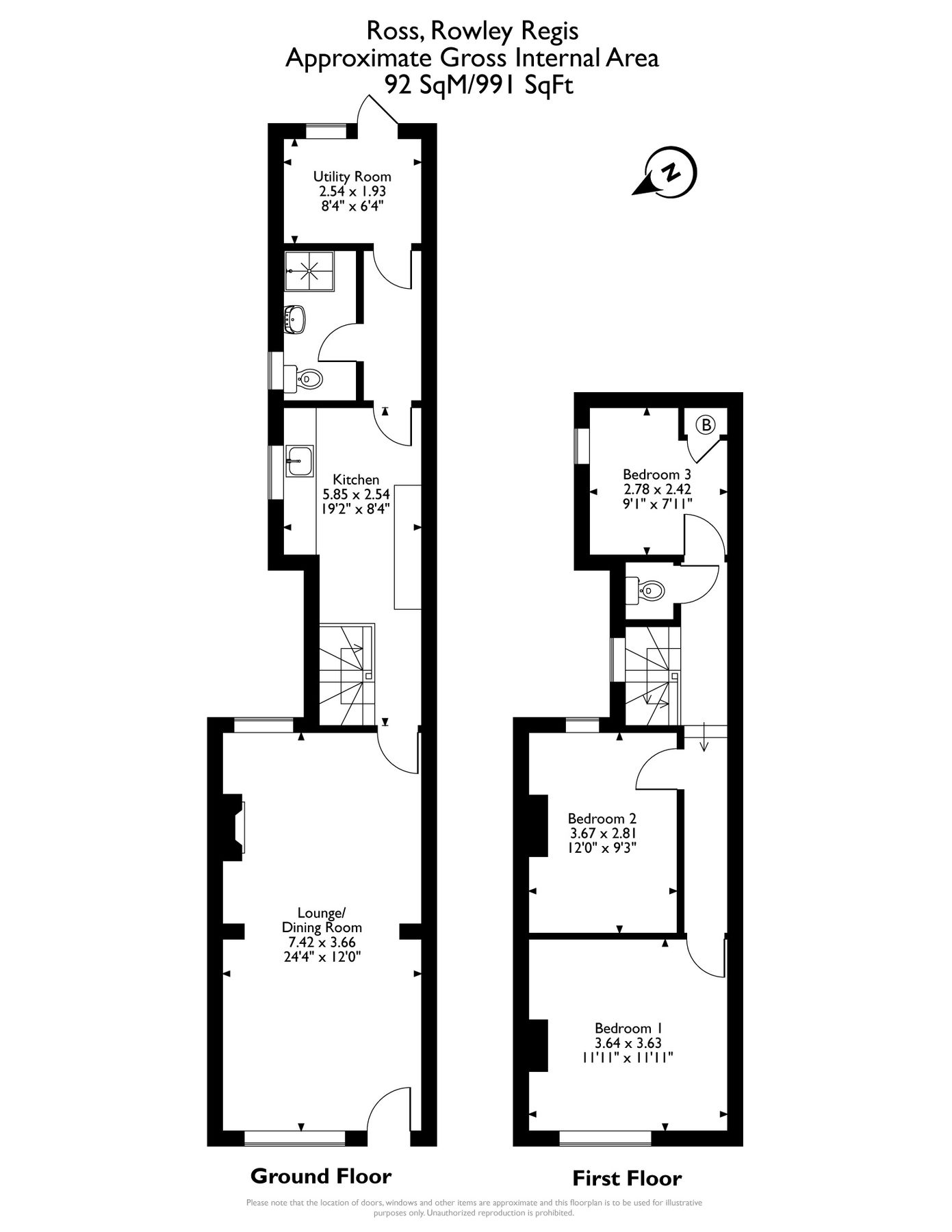 3 bed terraced house for sale in Ross, Rowley Regis, West Midlands B65