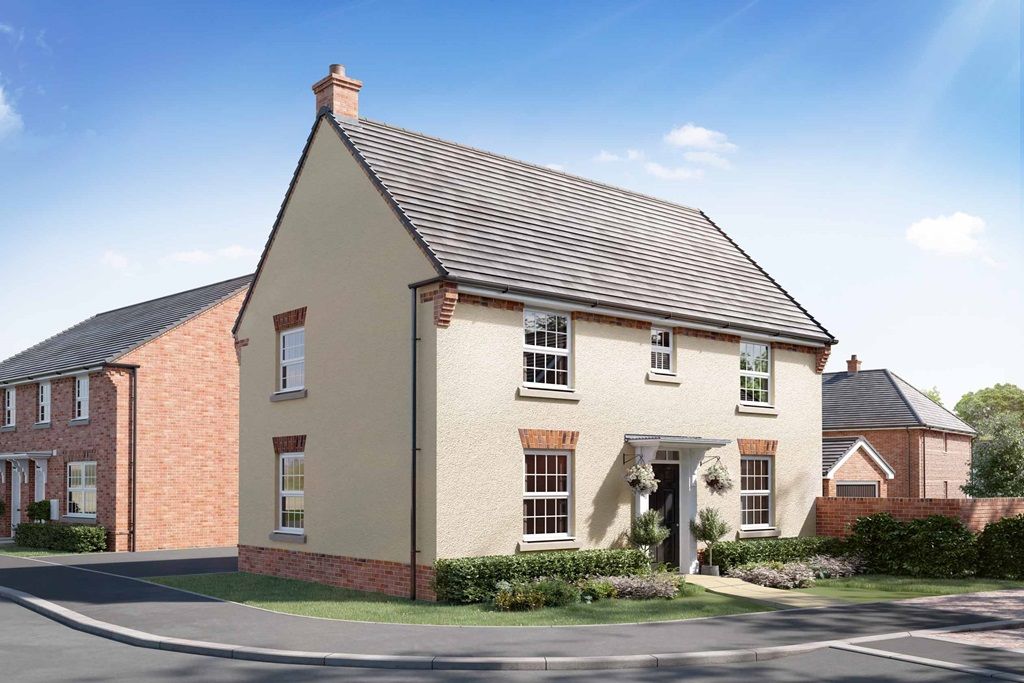 New home, 3 bed detached house for sale in "Hadley" at Briggington
