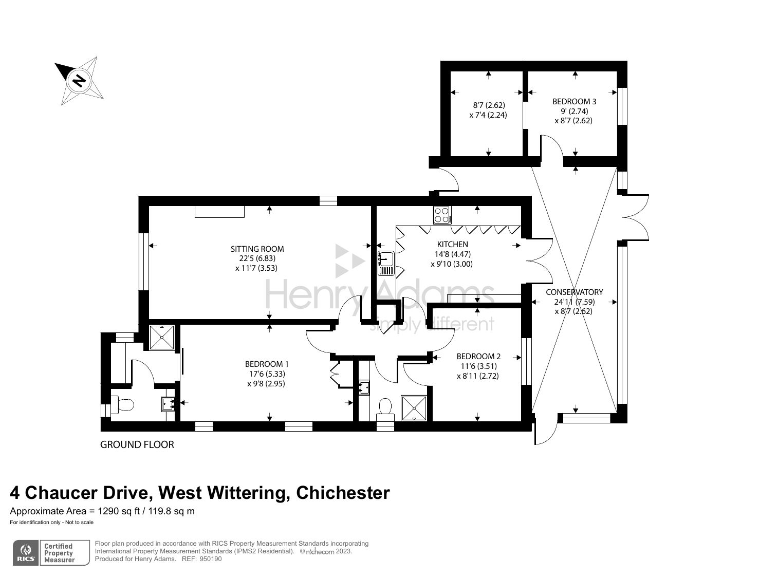 3 bed detached bungalow for sale in 24 Chaucer Drive, West Wittering