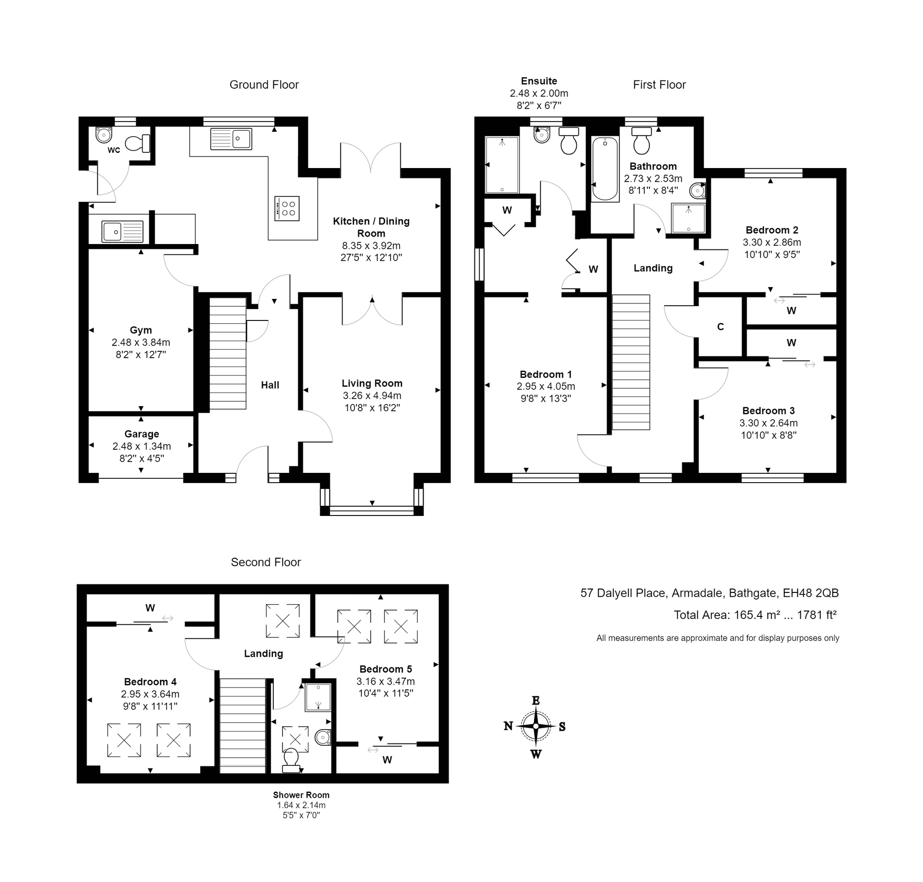 5 bed detached house for sale in Dalyell Place, Armadale, West Lothian