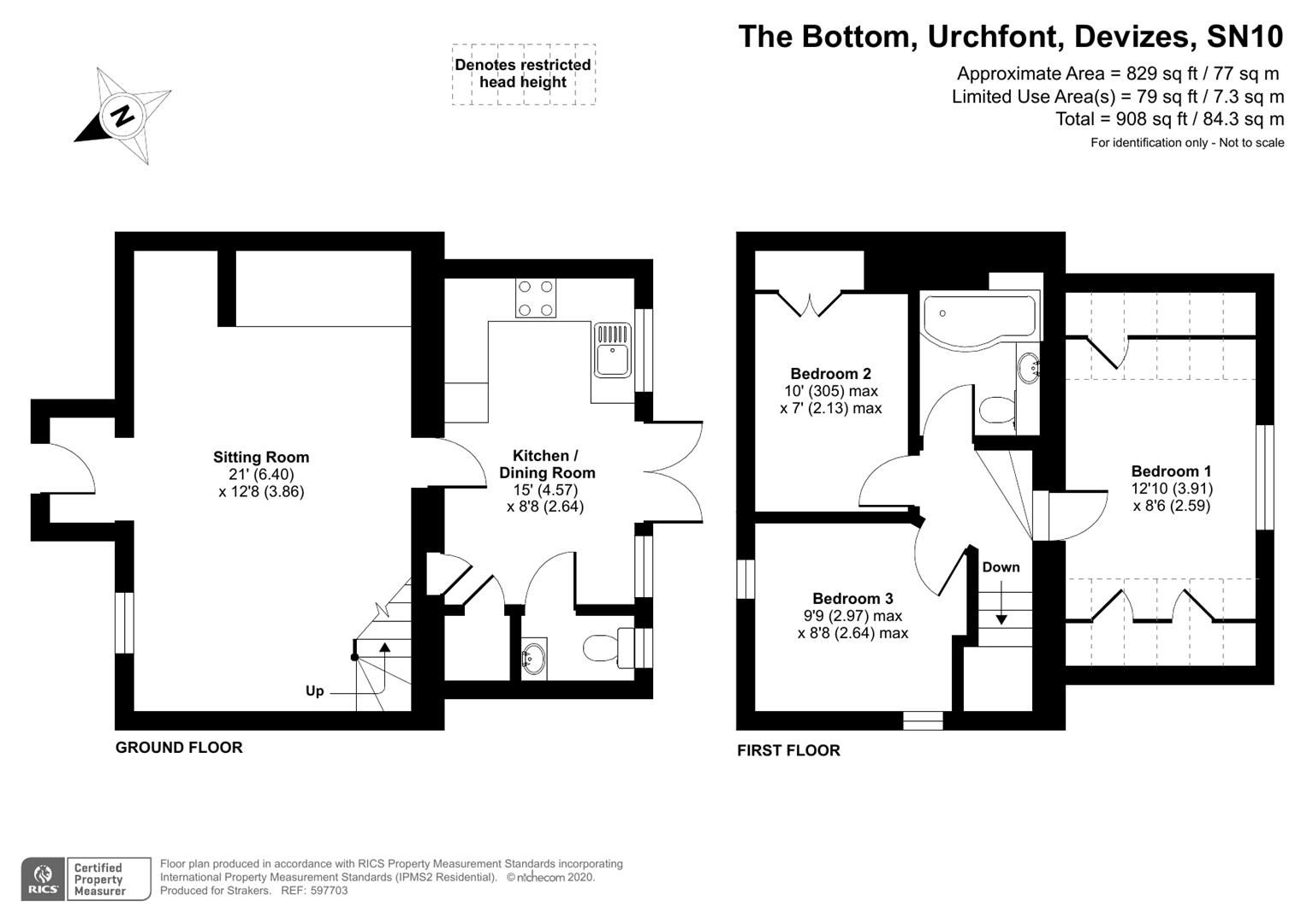 3 bed detached house for sale in The Bottom, Urchfont, Devizes SN10