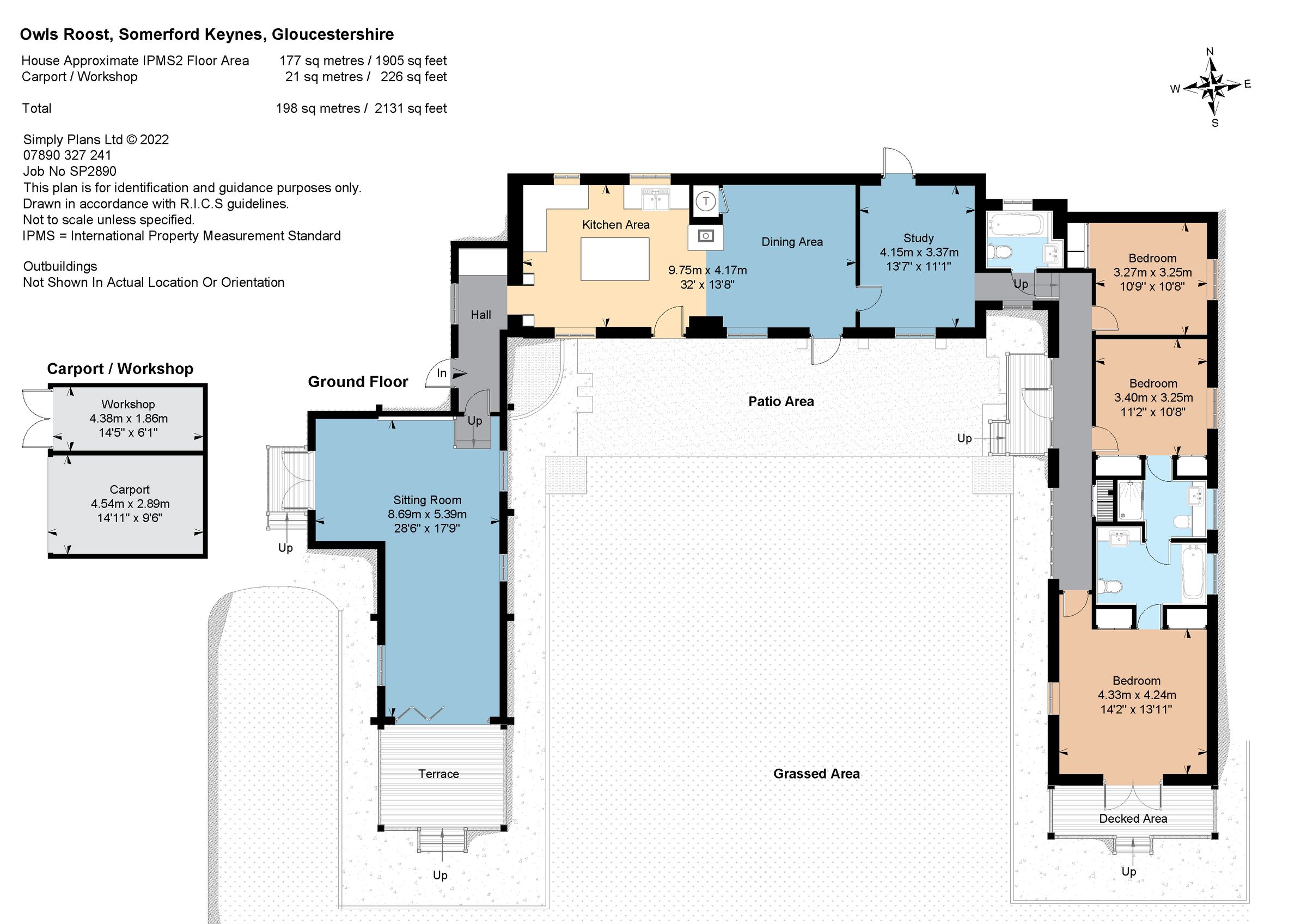 3 bed detached house for sale in Somerford Keynes, Cirencester