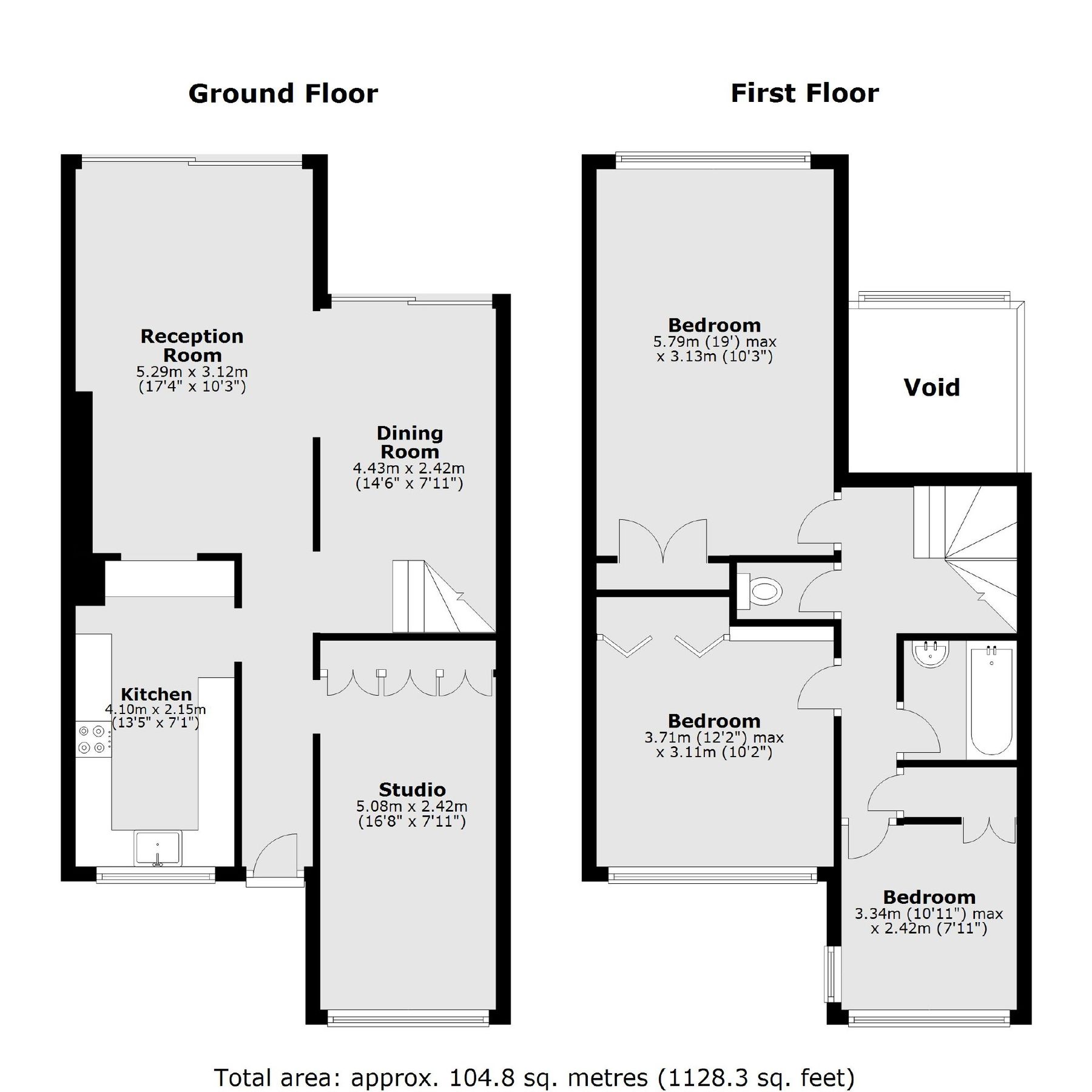 3 bed terraced house for sale in Hillside Gardens, London N6 Zoopla