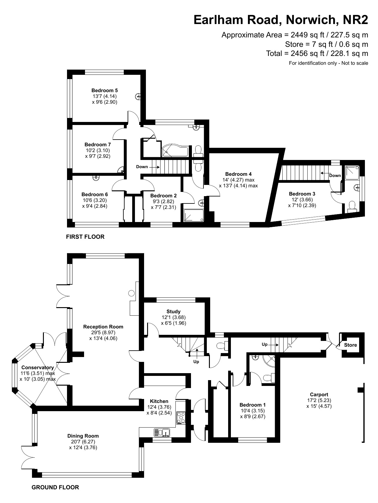 6 bed detached house for sale in Earlham Road, Norwich NR2 Zoopla