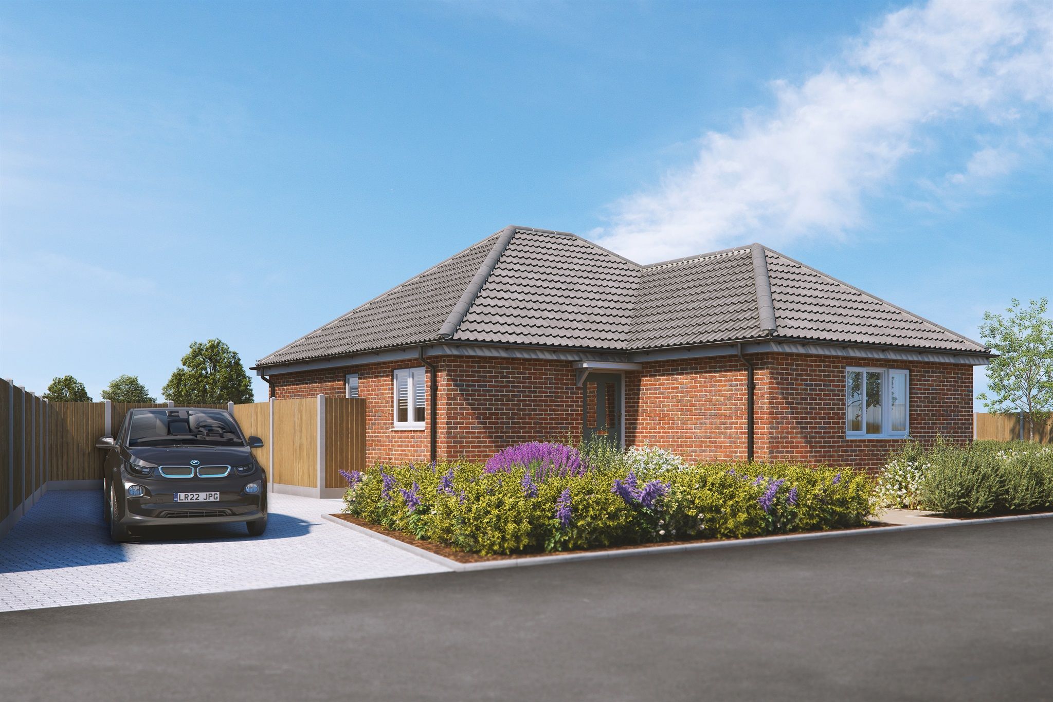 New home, 3 bed detached bungalow for sale in Templar Fields, Tye Green