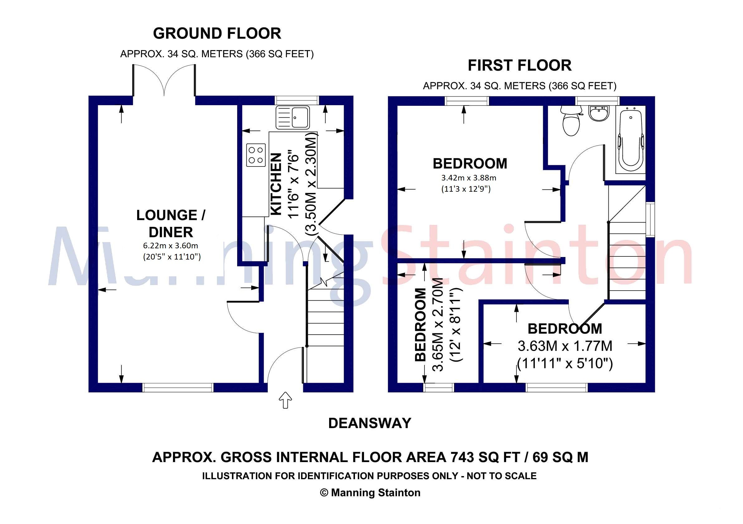 3 bed semidetached house for sale in Deansway, Morley, Leeds, West