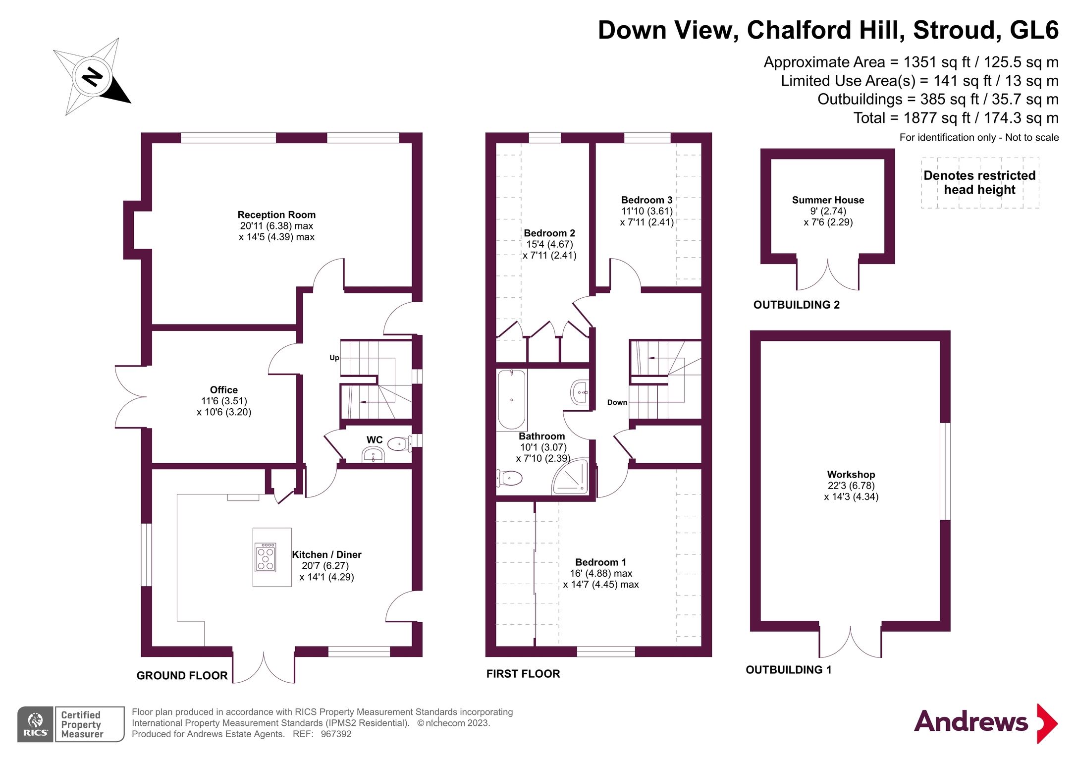 3 bed detached house for sale in Down View, Chalford Hill, Stroud
