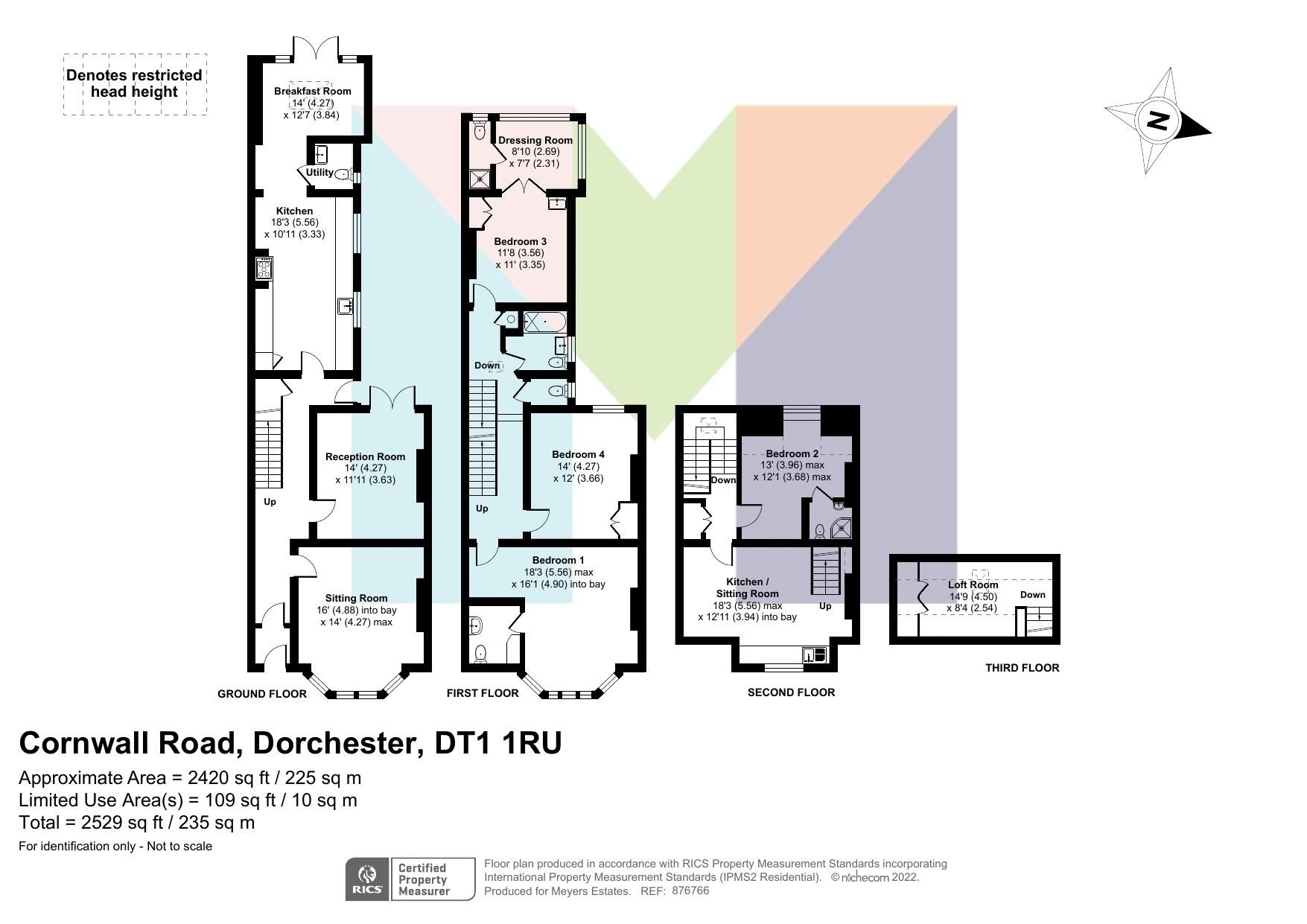 5 bed semidetached house for sale in Cornwall Road, Dorchester DT1