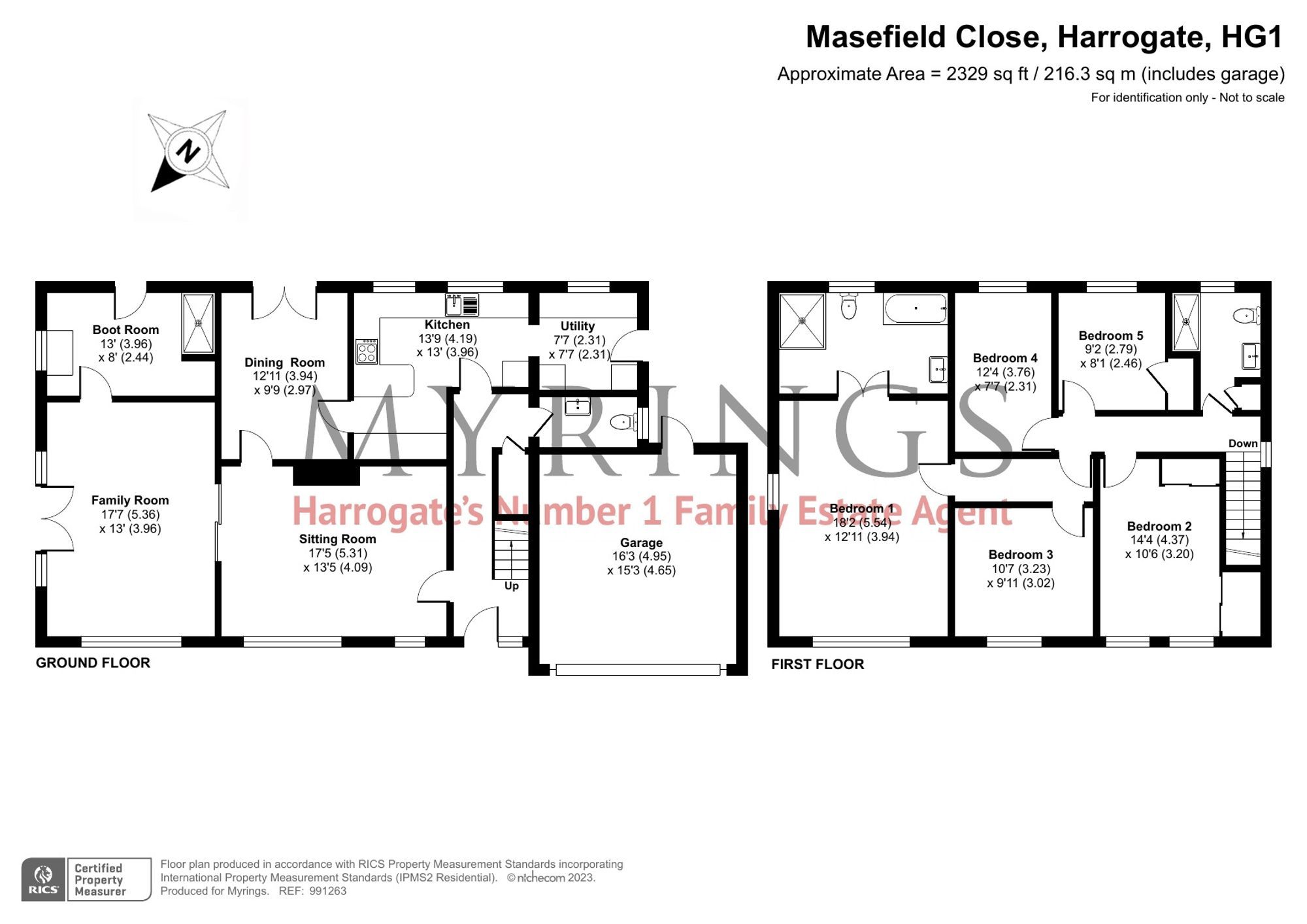 5 bed detached house for sale in Masefield Close, Harrogate HG1 Zoopla