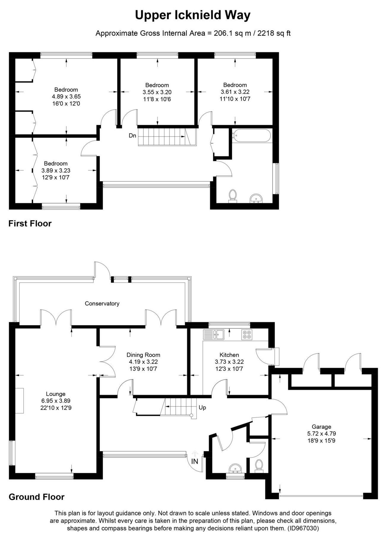 4 bed detached house for sale in Upper Icknield Way, Aston Clinton