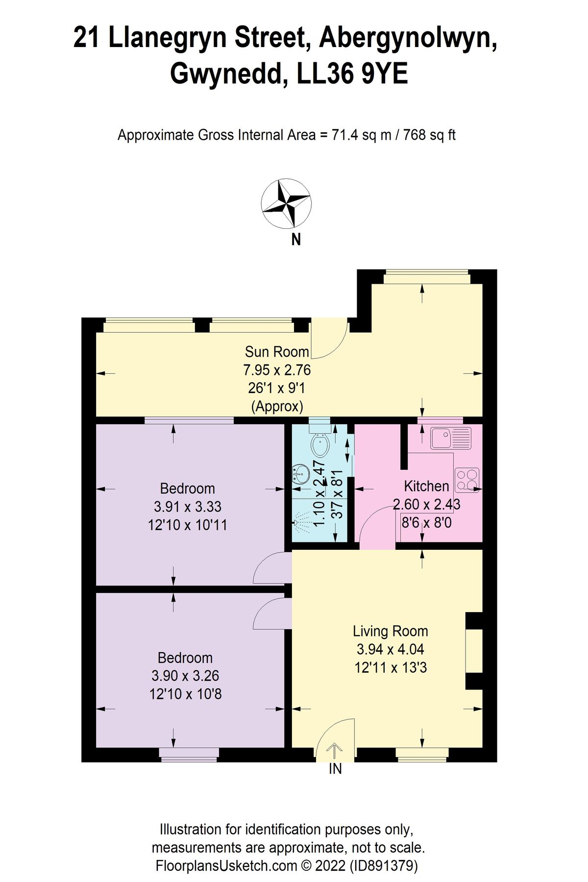 2 bed cottage for sale in Llanegryn Street, Abergynolwyn, Tywyn
