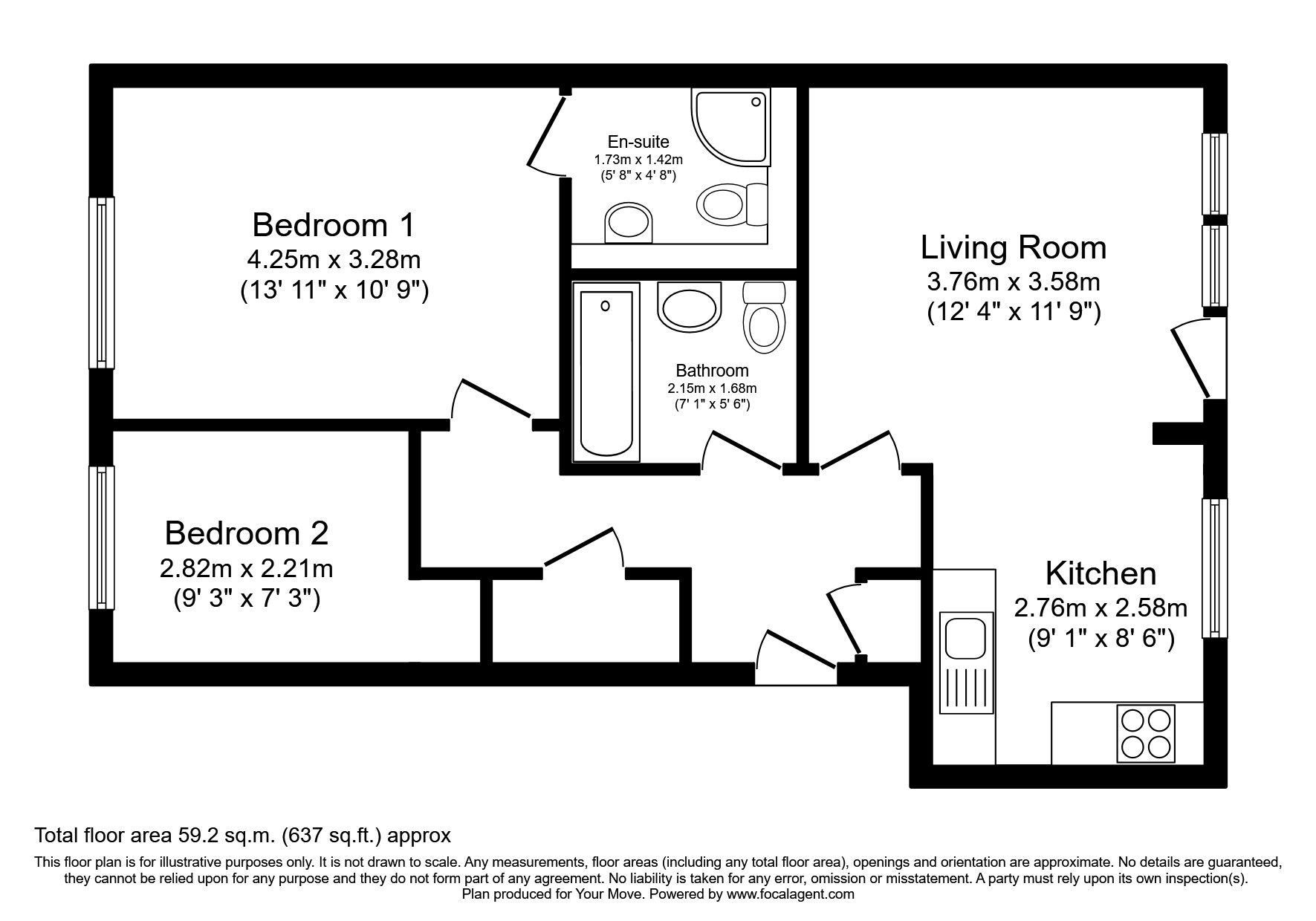 2 bed flat for sale in Strathblane Gardens, Glasgow, Lanarkshire G13