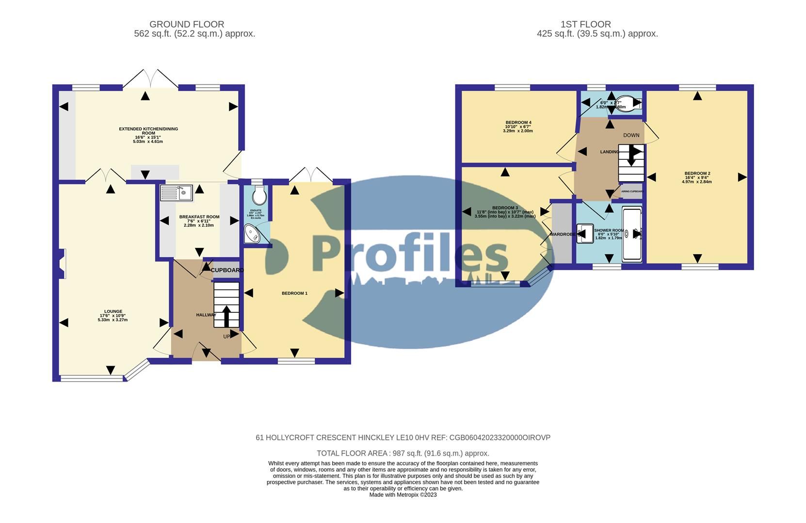 4 bed semidetached house for sale in Hollycroft Crescent, Hinckley