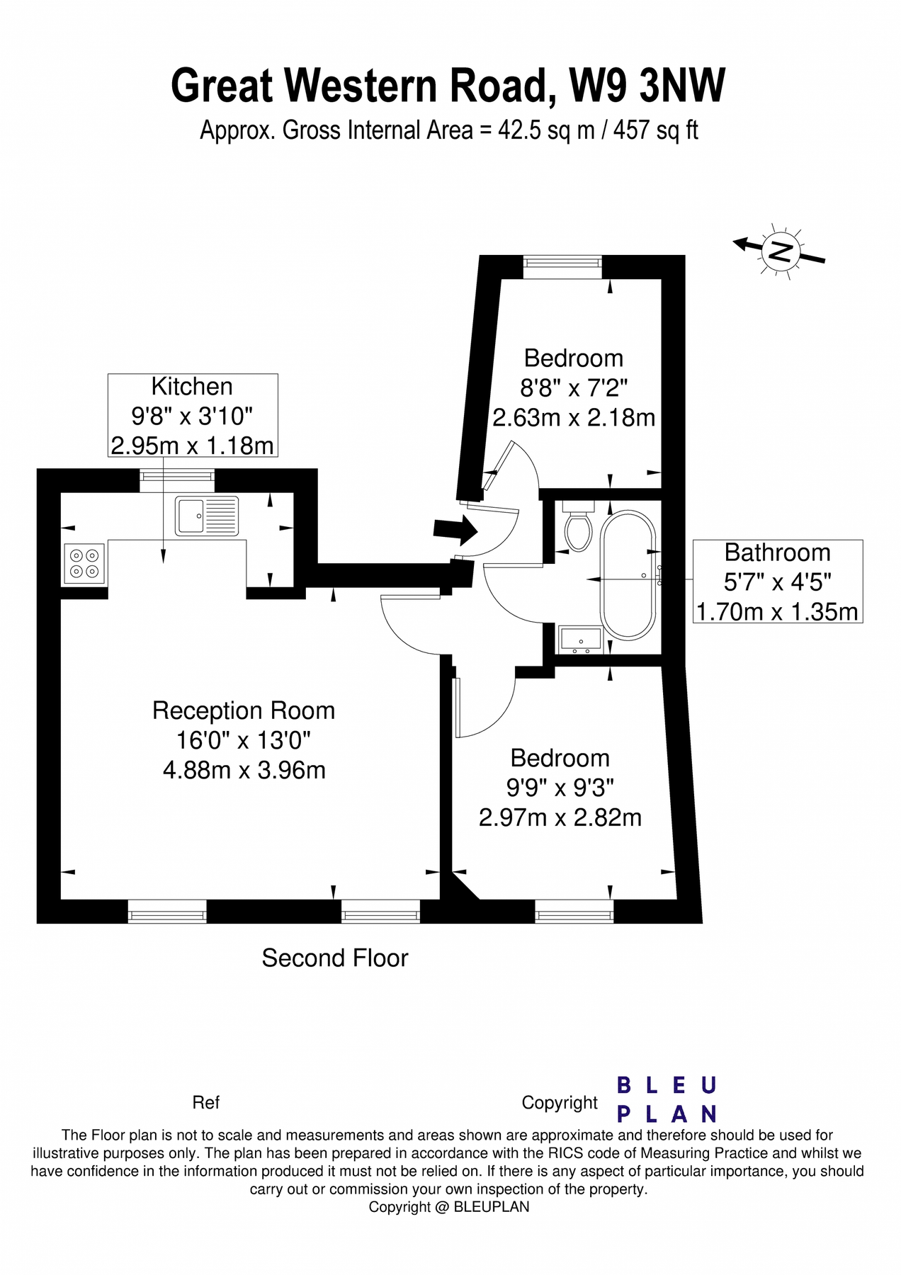 2 bed flat to rent in Great Western Road, London W9 Zoopla