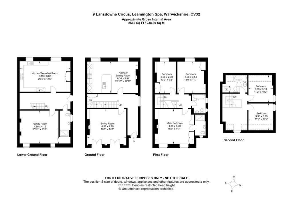 5 bed semidetached house for sale in Lansdowne Circus, Leamington Spa