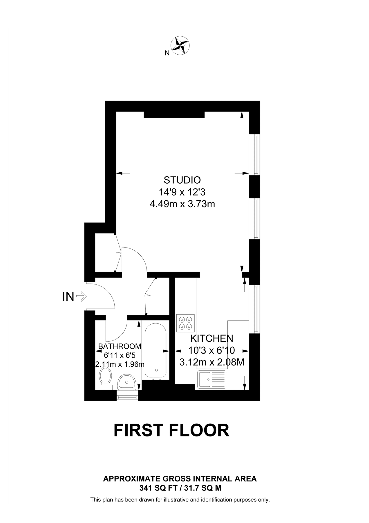 Studio to rent in .Bensham Manor Road, Thornton Heath CR7 Zoopla