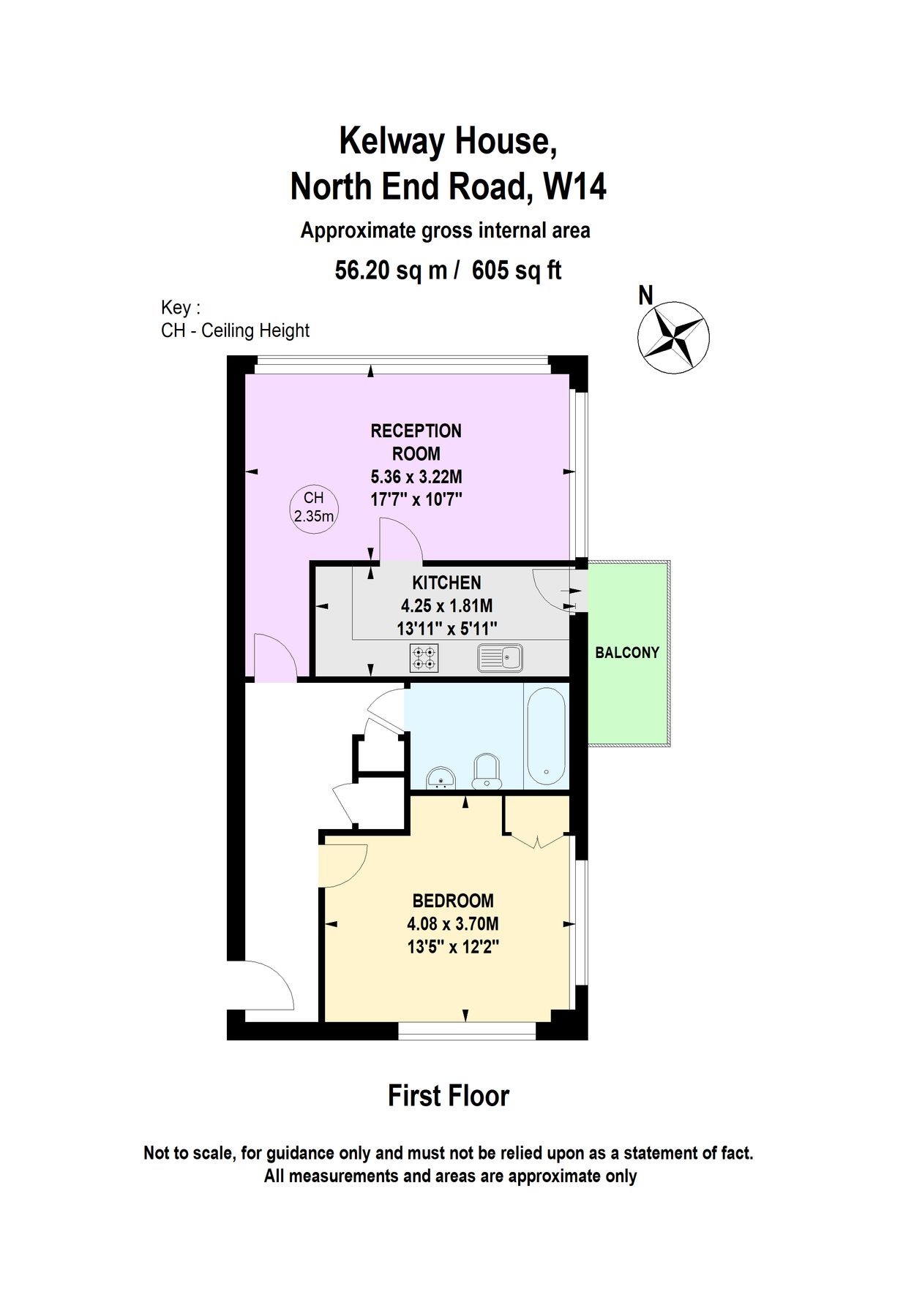 1 bed flat for sale in Kelway House, 162 North End Road, London W14