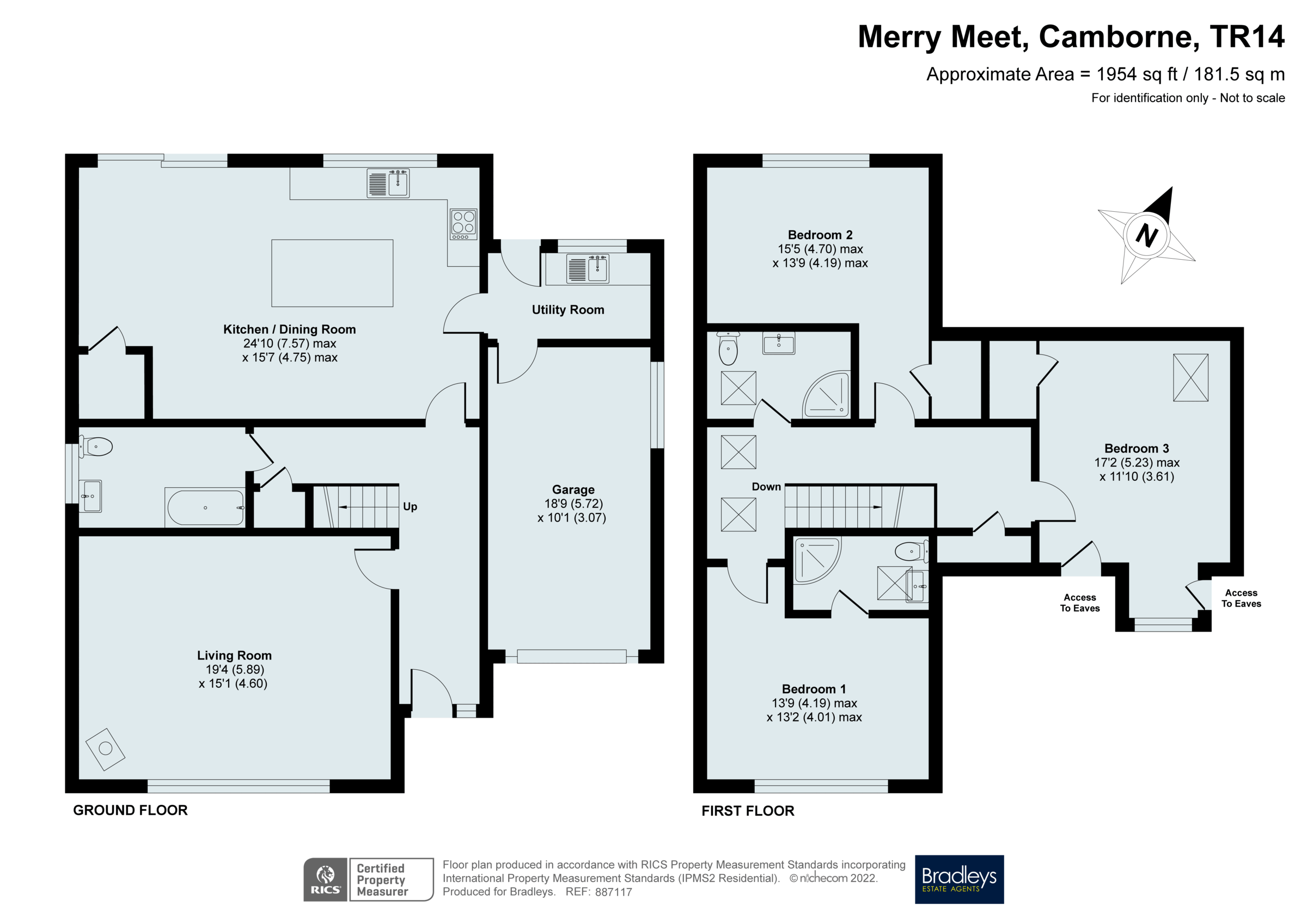 3 bed detached house for sale in Sunnyside, Merry Meet, Roseworthy