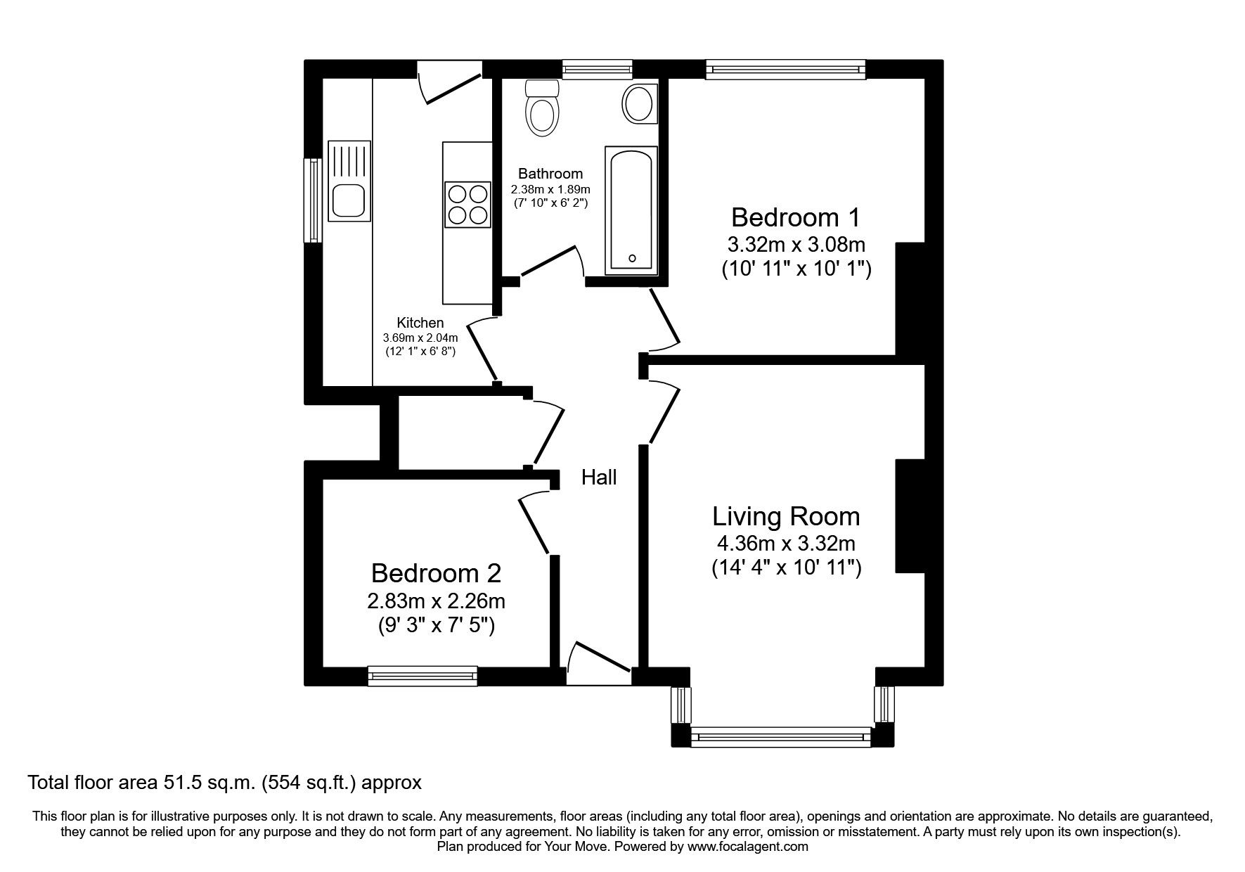 2 bed flat for sale in Fairfield Drive, Whitley Bay, Tyne And Wear NE25