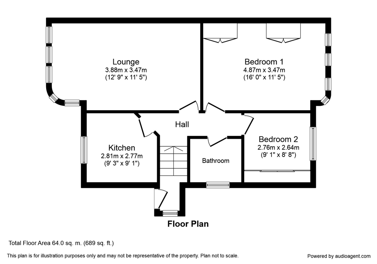2 bed flat to rent in St. Peters Crescent, Morley, Leeds, West