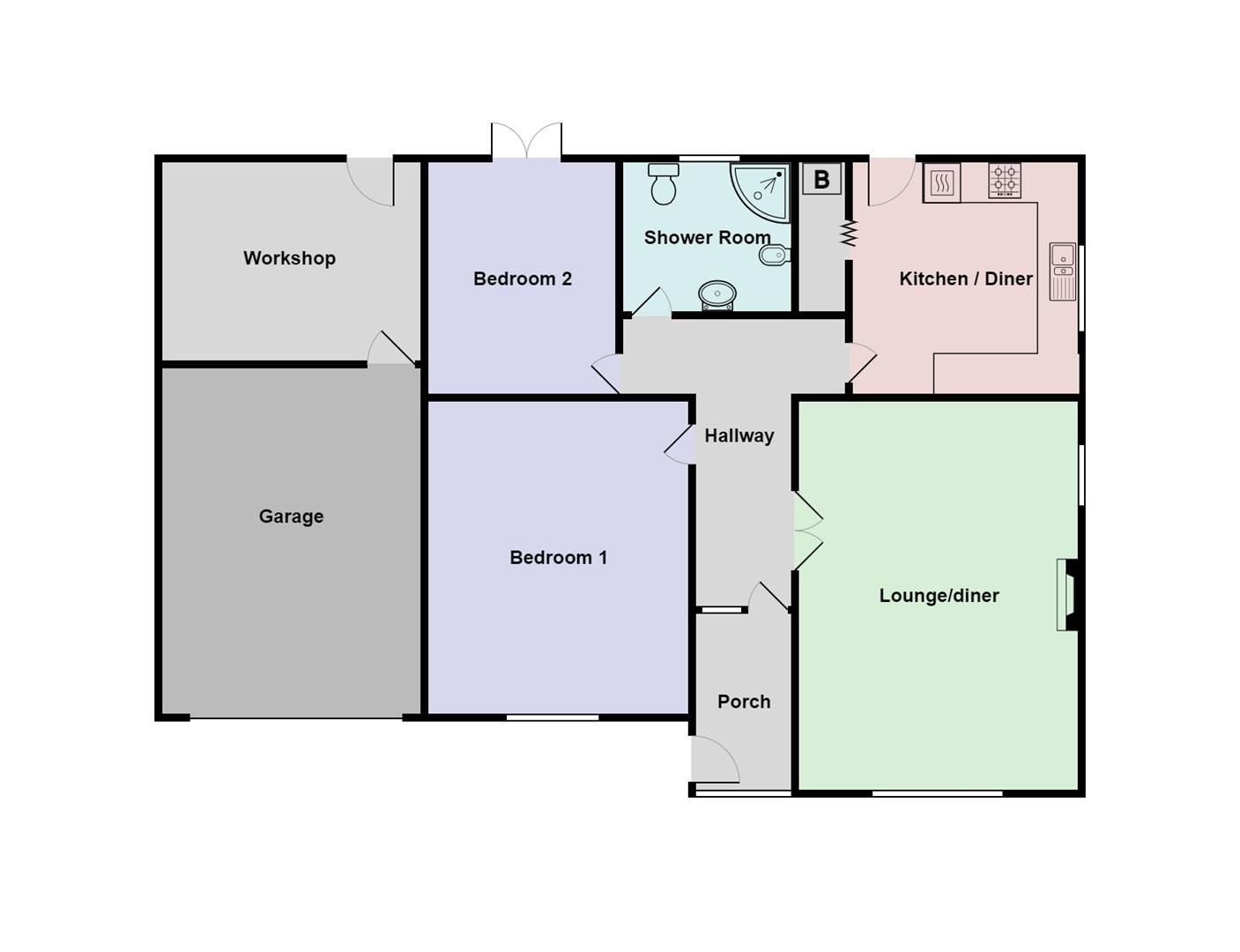 2 bed detached bungalow for sale in Salem Road, Felinfoel, Llanelli SA15 Zoopla