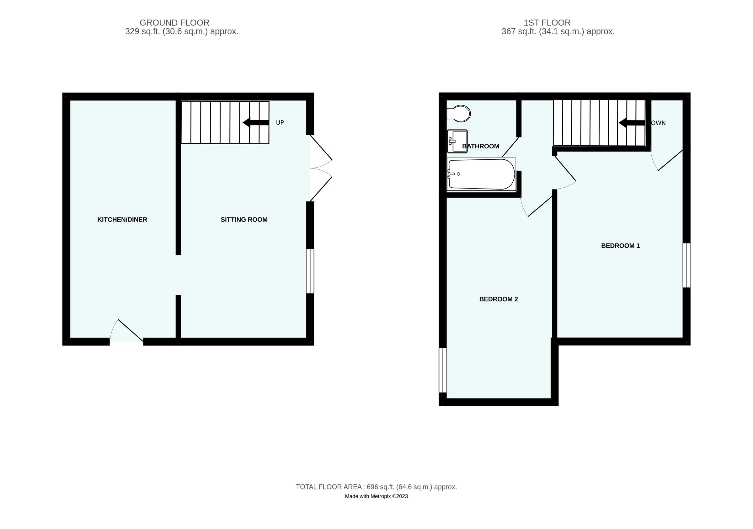 2 bed linkdetached house for sale in Eastern Avenue, Liskeard