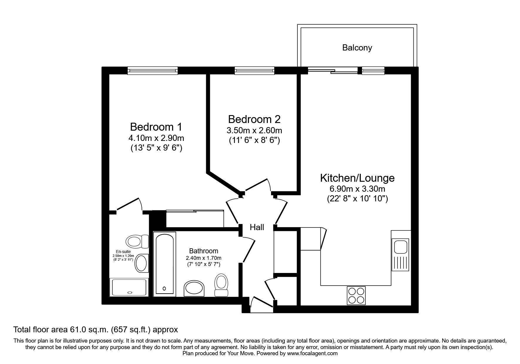 2 bed flat for sale in Arundel Square, Maidstone, Kent ME15 Zoopla